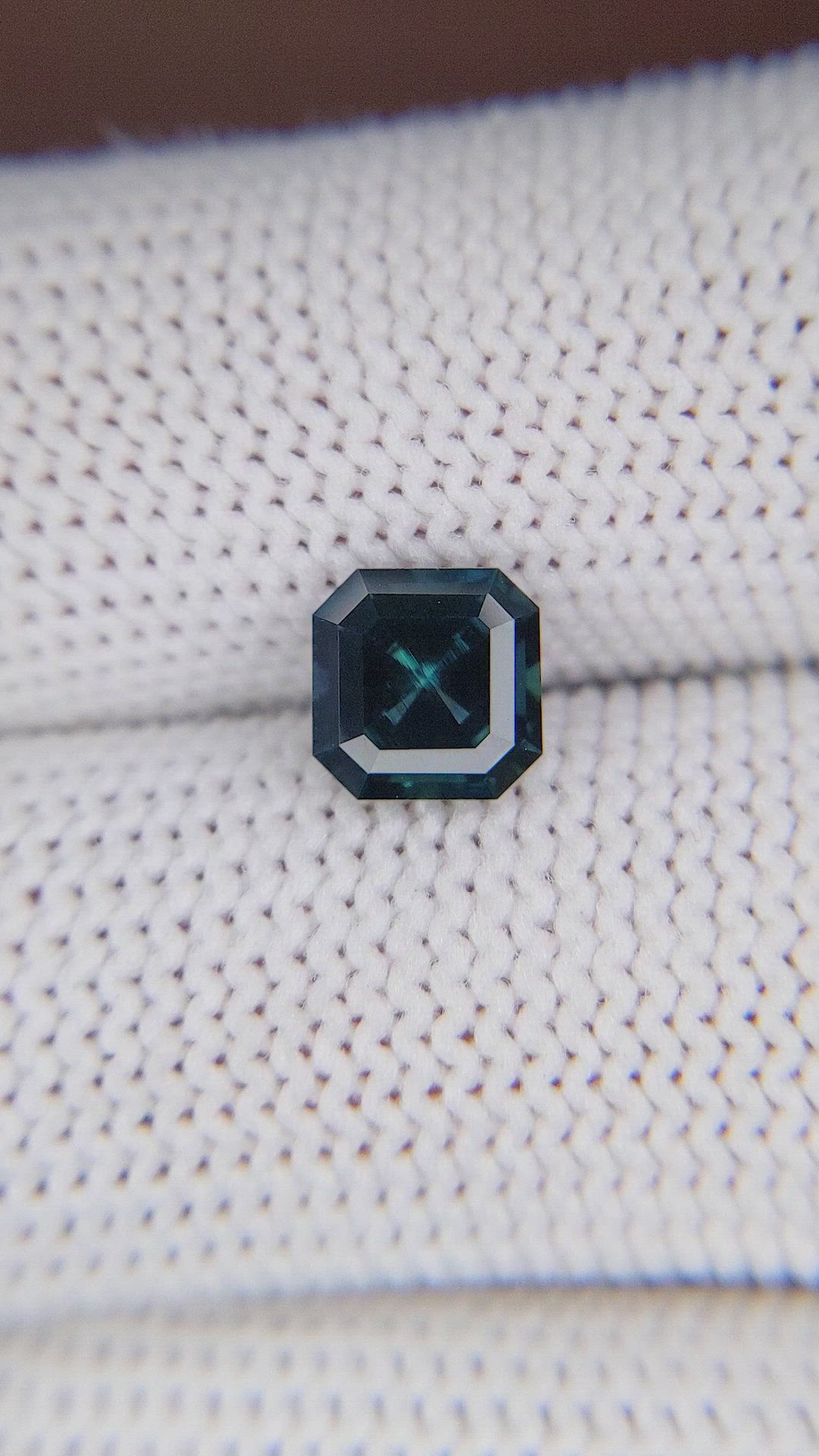 1.76 Ct. Greenish Blue Sapphire from Madagascar Size Video