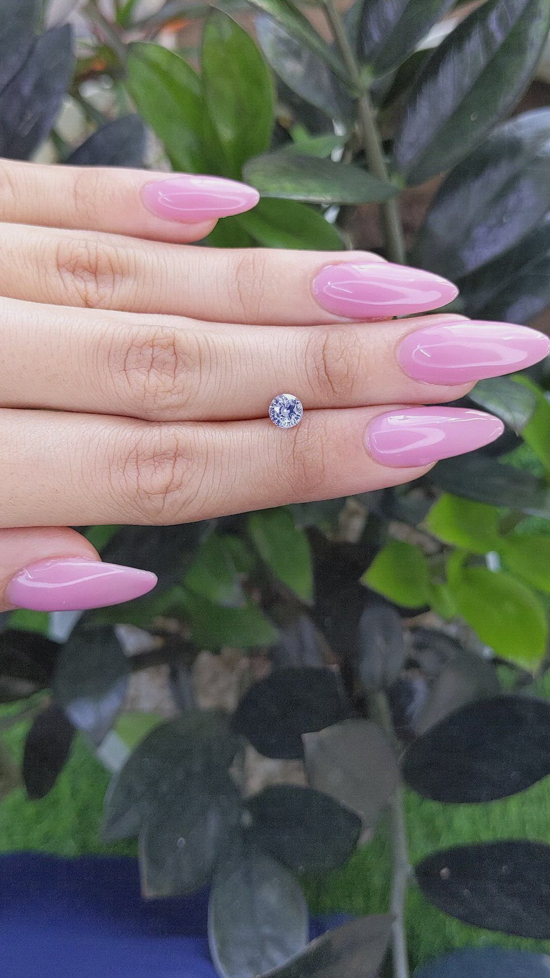 1.09 Ct. White Sapphire from Ceylon (Sri Lanka) Size Video