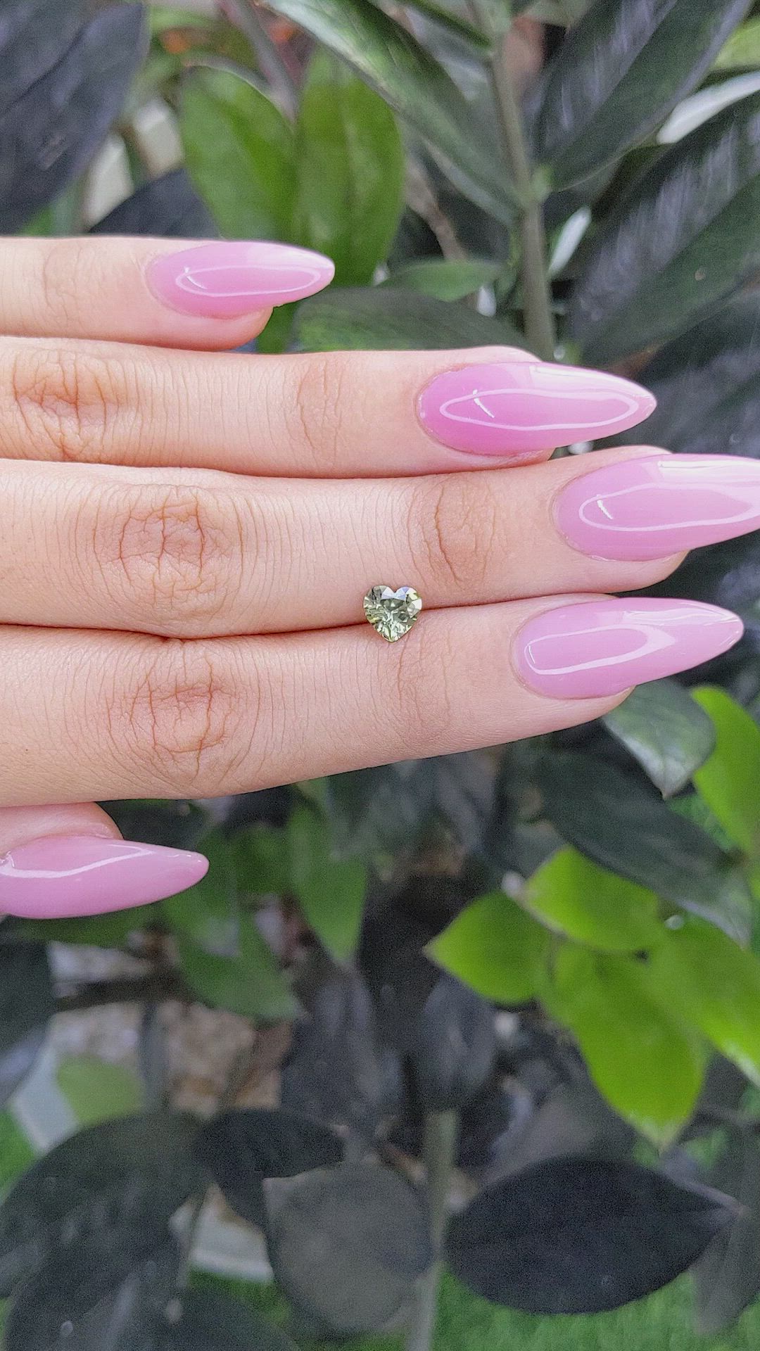 0.81 Ct. Green Sapphire from Madagascar Size Video