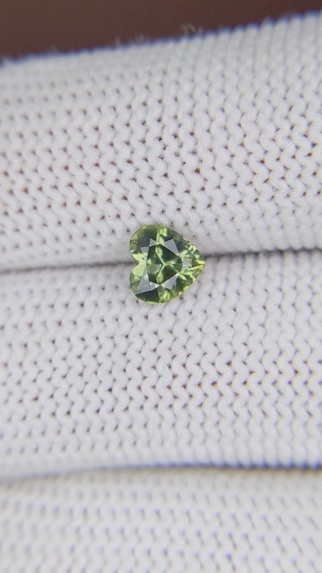 0.81 Ct. Green Sapphire from Madagascar Size Video