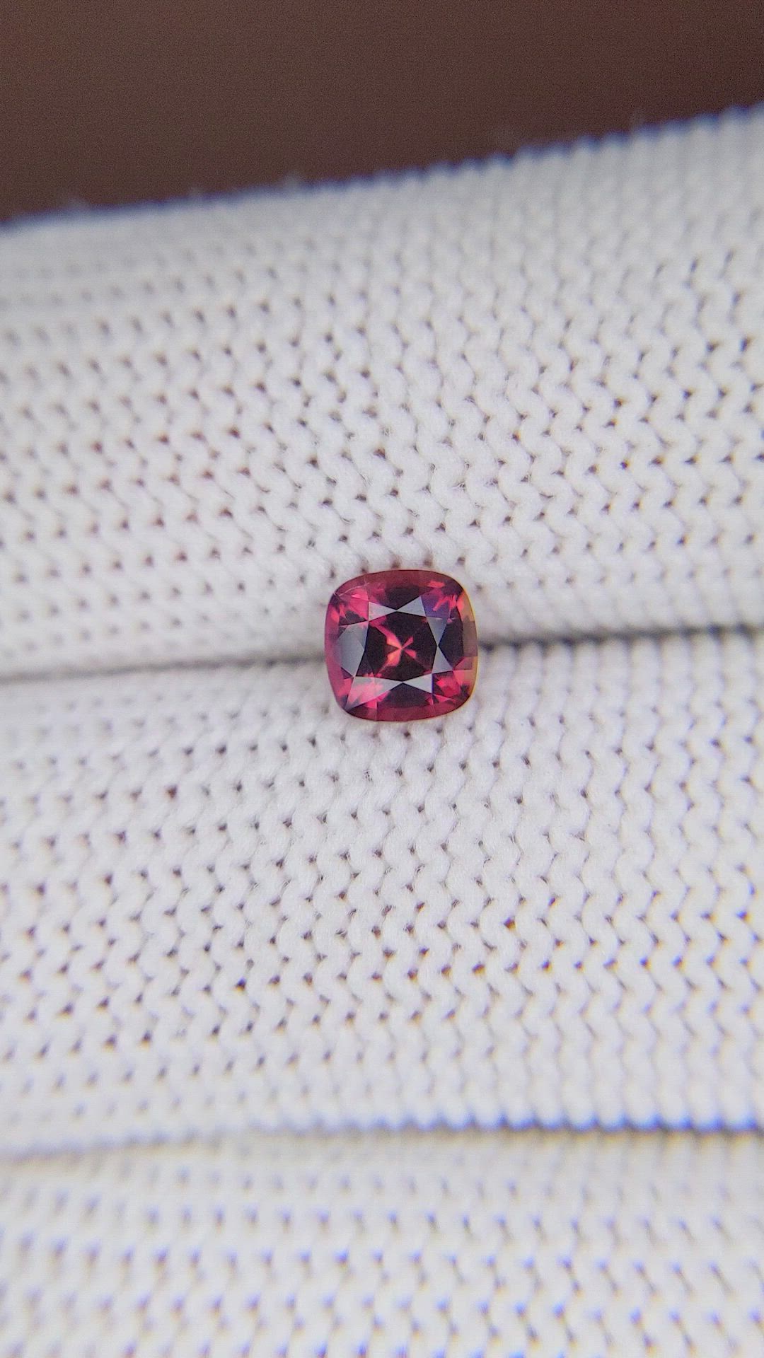 0.78 Ct. Reddish Pink Sapphire from Madagascar Size Video