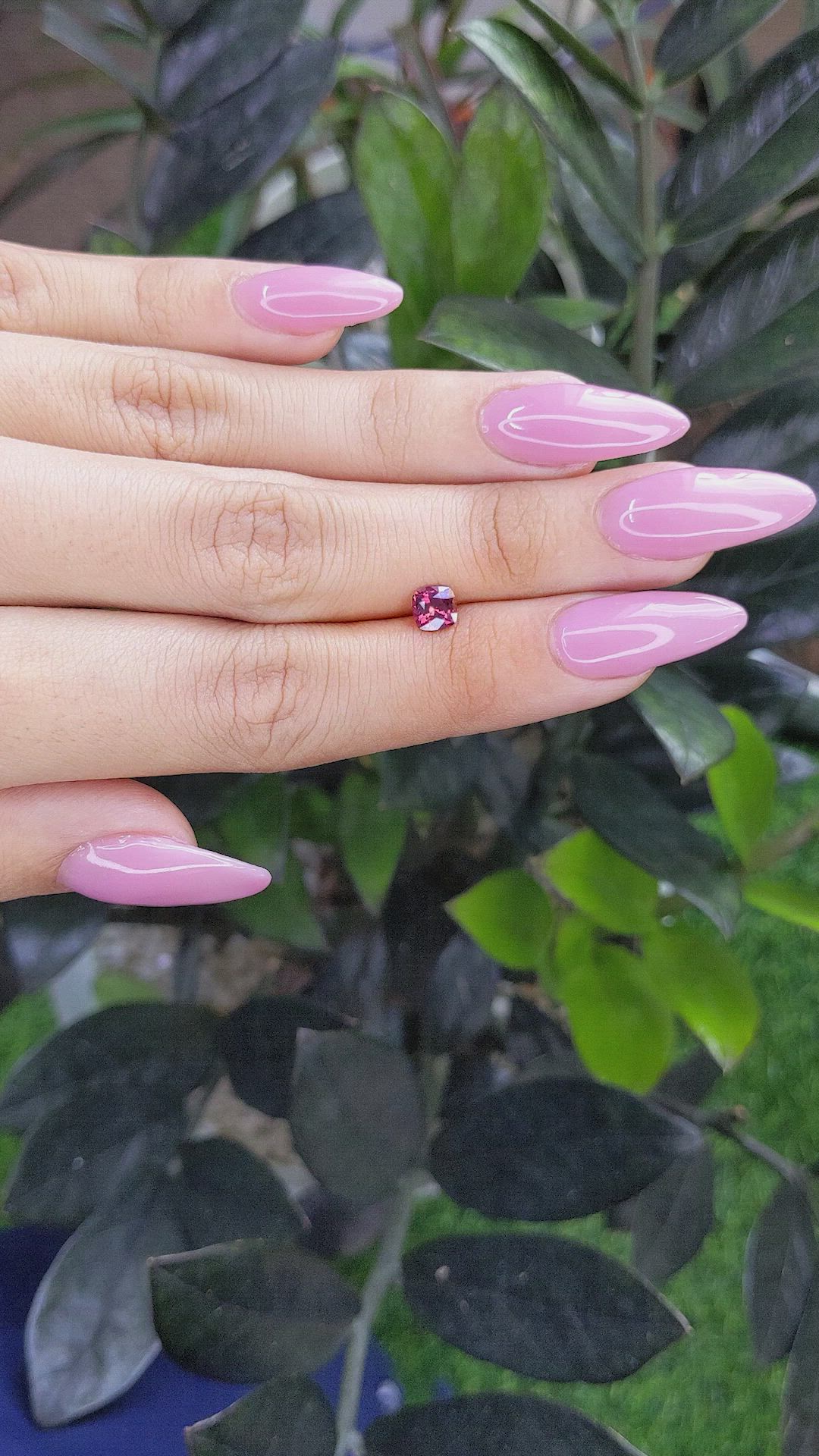 0.78 Ct. Reddish Pink Sapphire from Madagascar Size Video