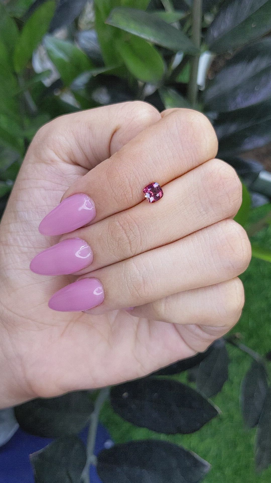 0.78 Ct. Reddish Pink Sapphire from Madagascar Size Video
