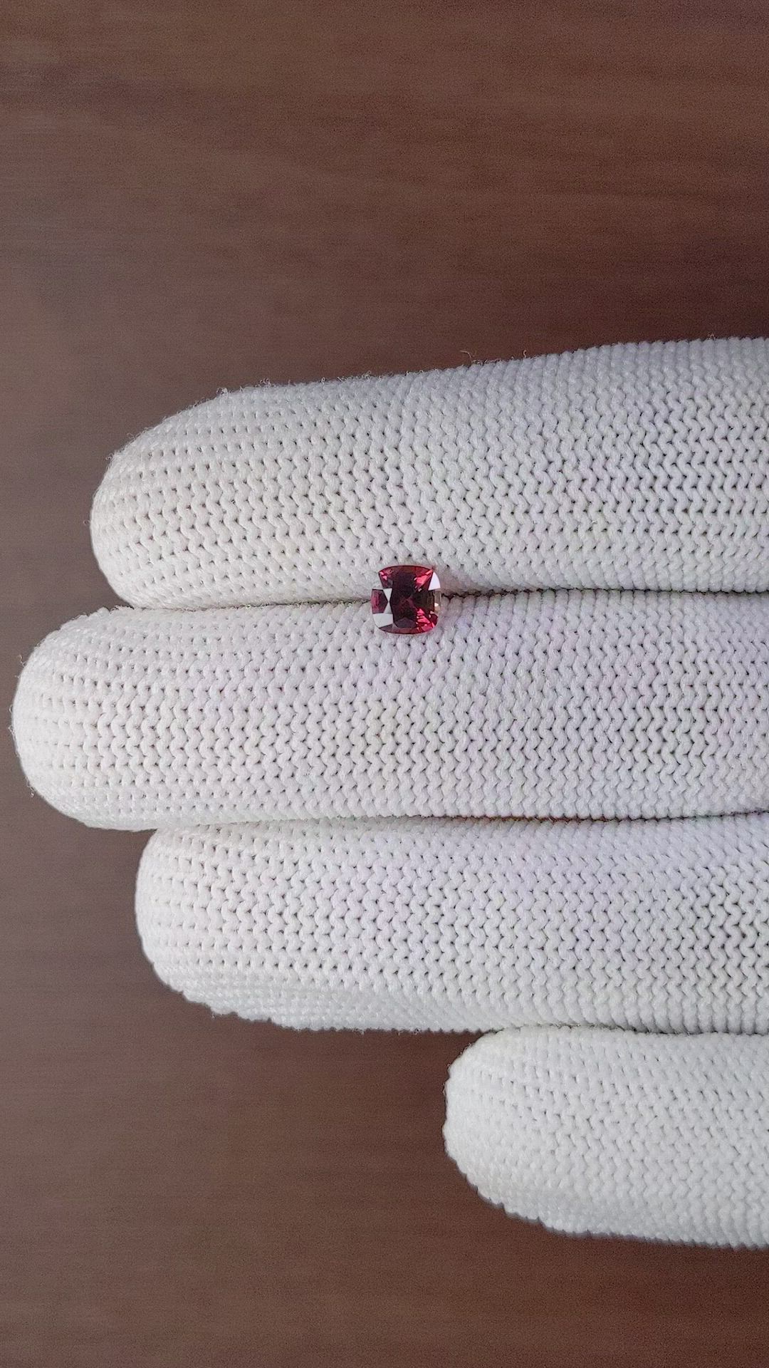0.78 Ct. Reddish Pink Sapphire from Madagascar Size Video
