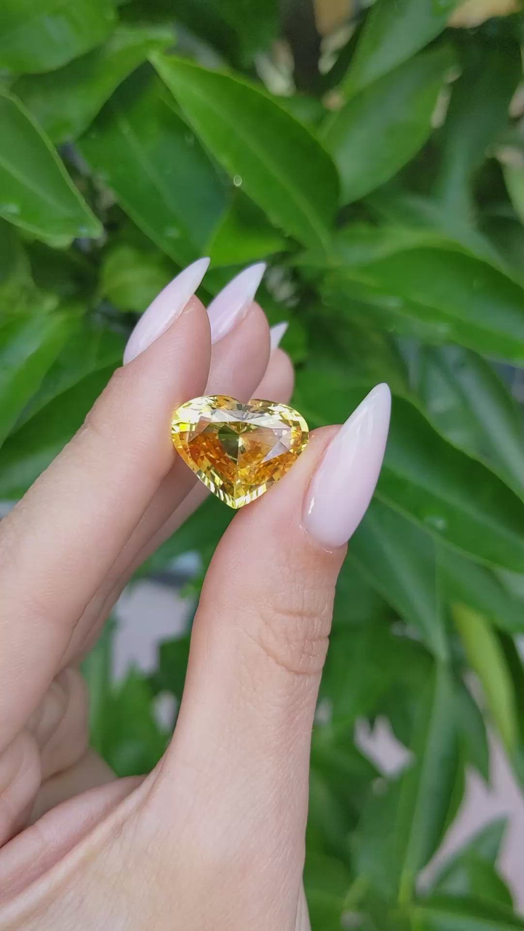 13.34 Ct. Yellow Sapphire from Ceylon (Sri Lanka) Size Video
