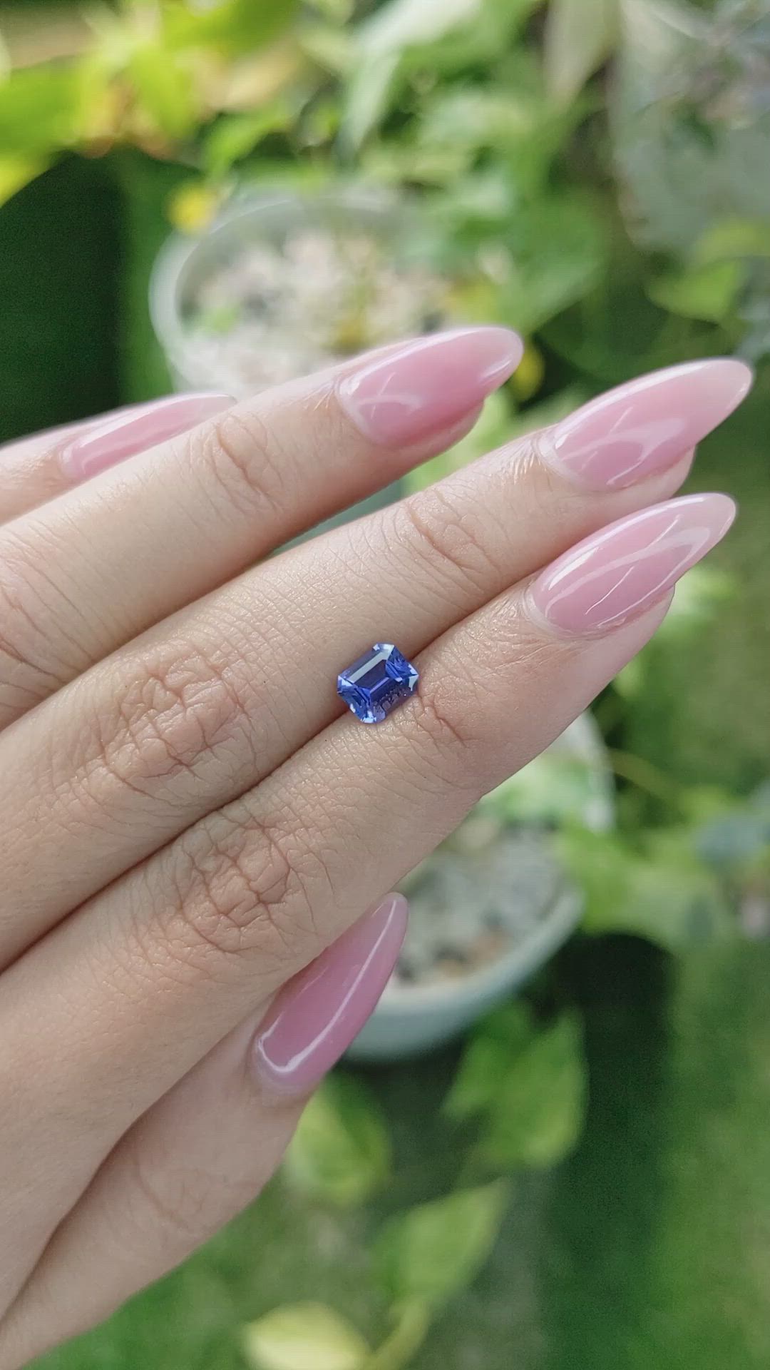 1.01 Ct. Blue Sapphire from Ceylon (Sri Lanka) Size Video