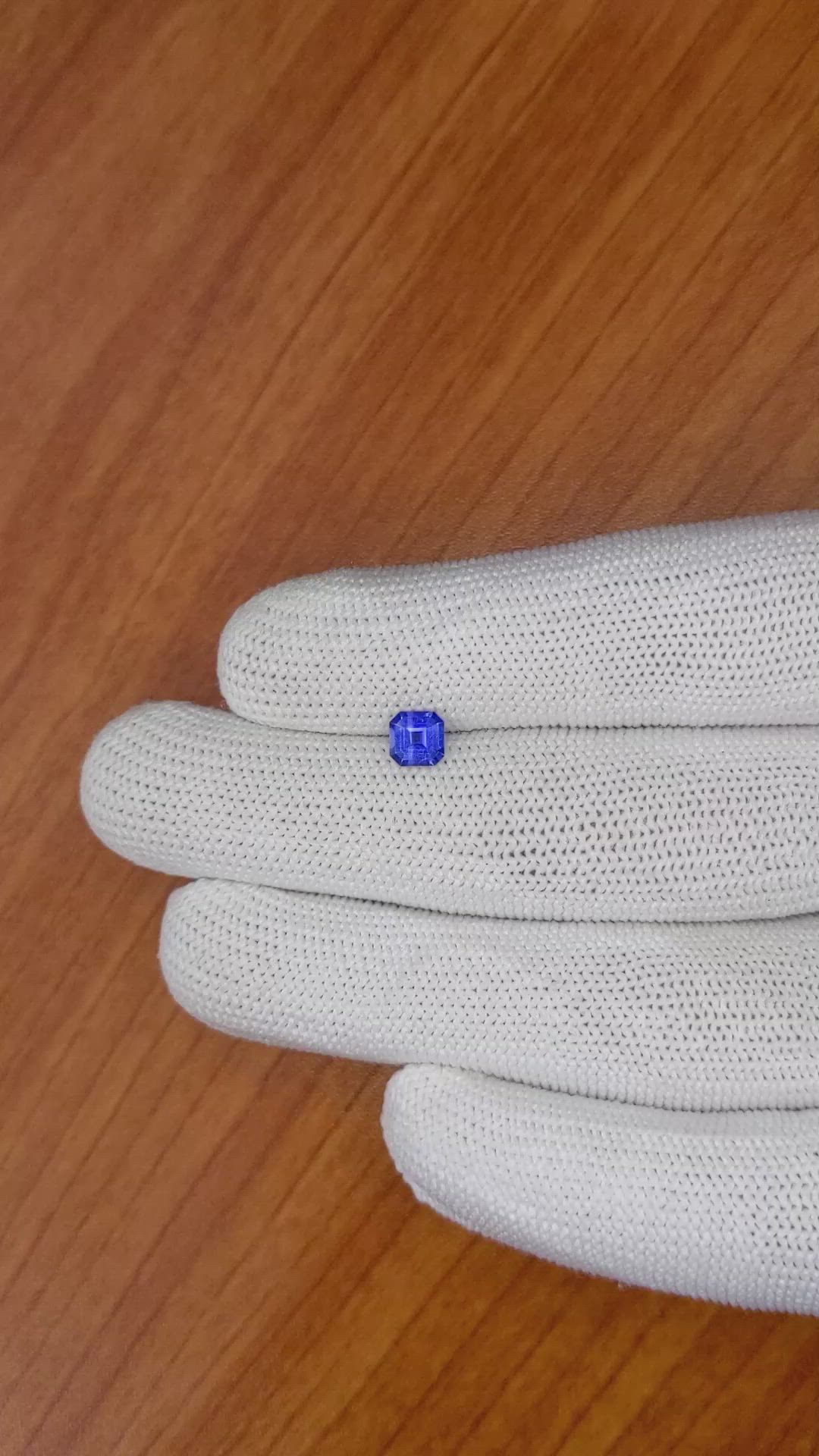 0.63 Ct. Blue Sapphire from Ceylon (Sri Lanka) Size Video