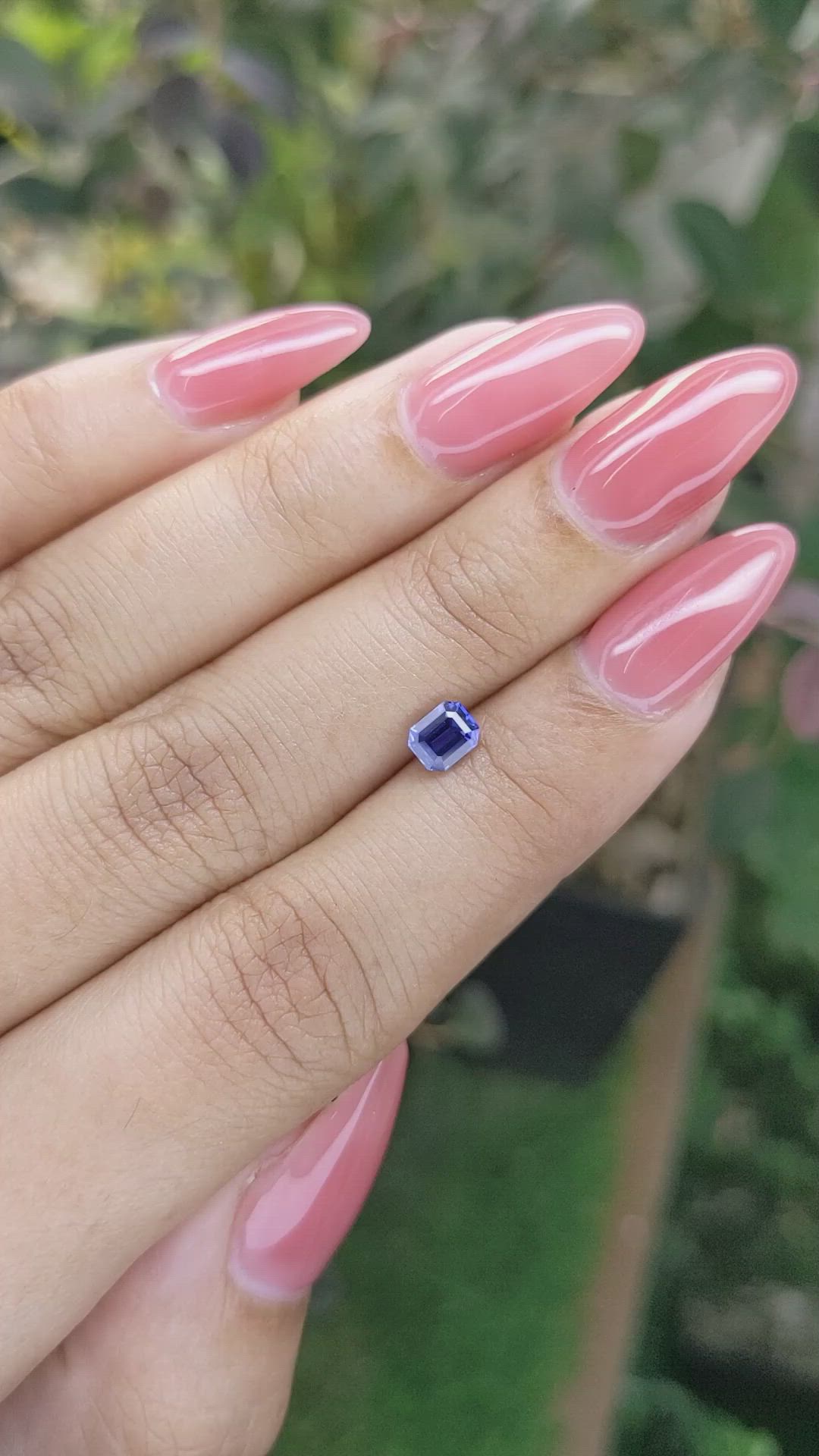 0.68 Ct. Blue Sapphire from Ceylon (Sri Lanka) Size Video