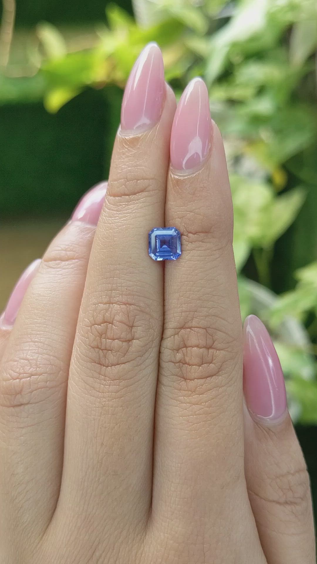 1.22 Ct. Blue Sapphire from Ceylon (Sri Lanka) Size Video