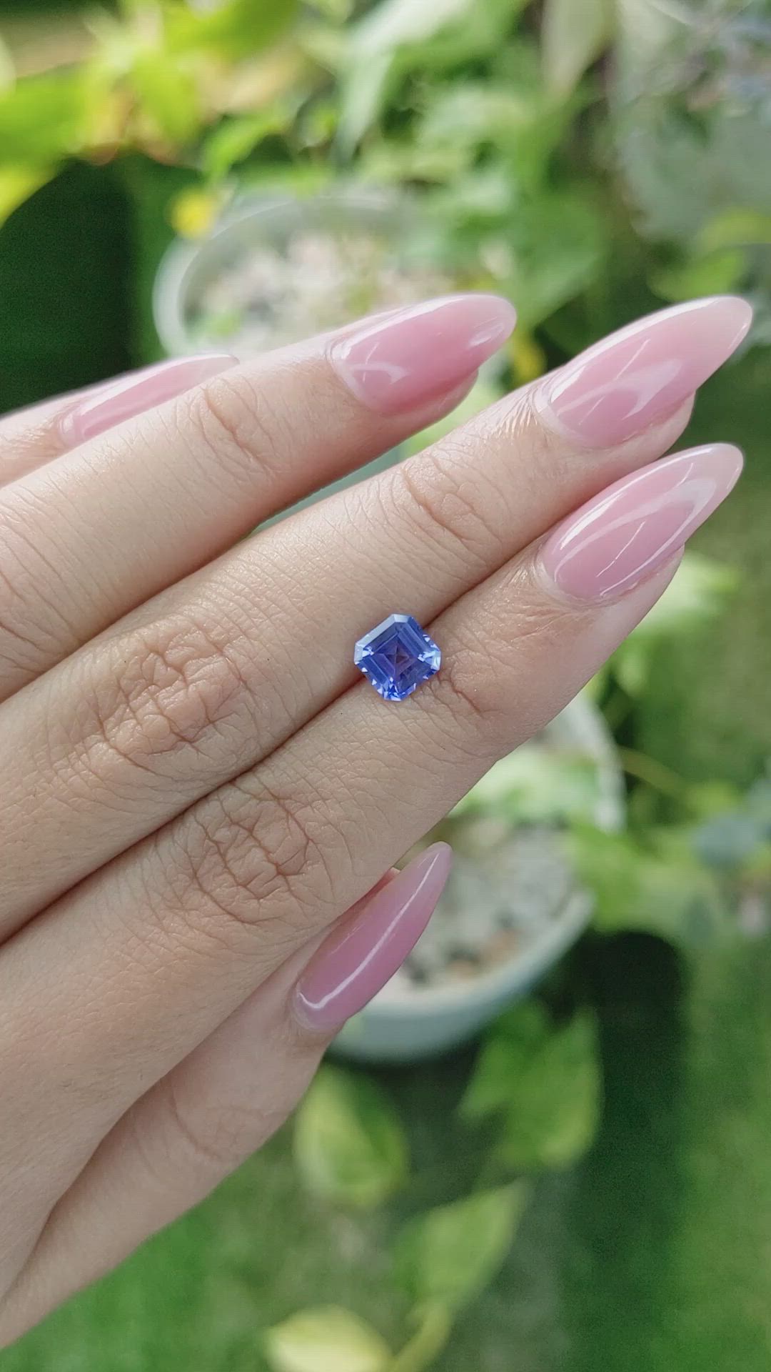 1.22 Ct. Blue Sapphire from Ceylon (Sri Lanka) Size Video
