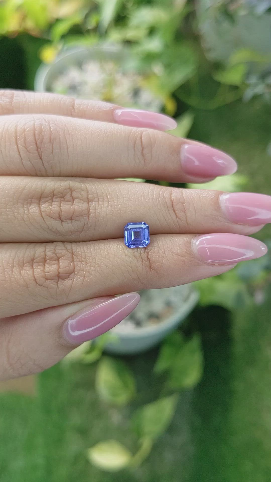 1.22 Ct. Blue Sapphire from Ceylon (Sri Lanka) Size Video