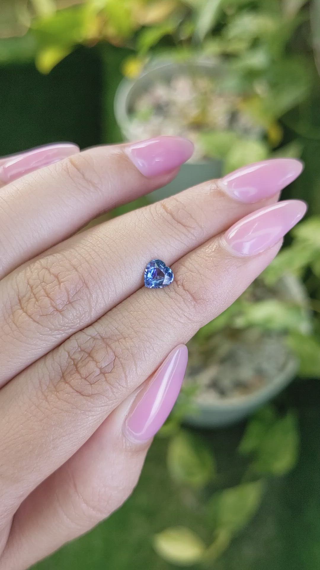 0.62 Ct. Blue Sapphire from Ceylon (Sri Lanka) Size Video