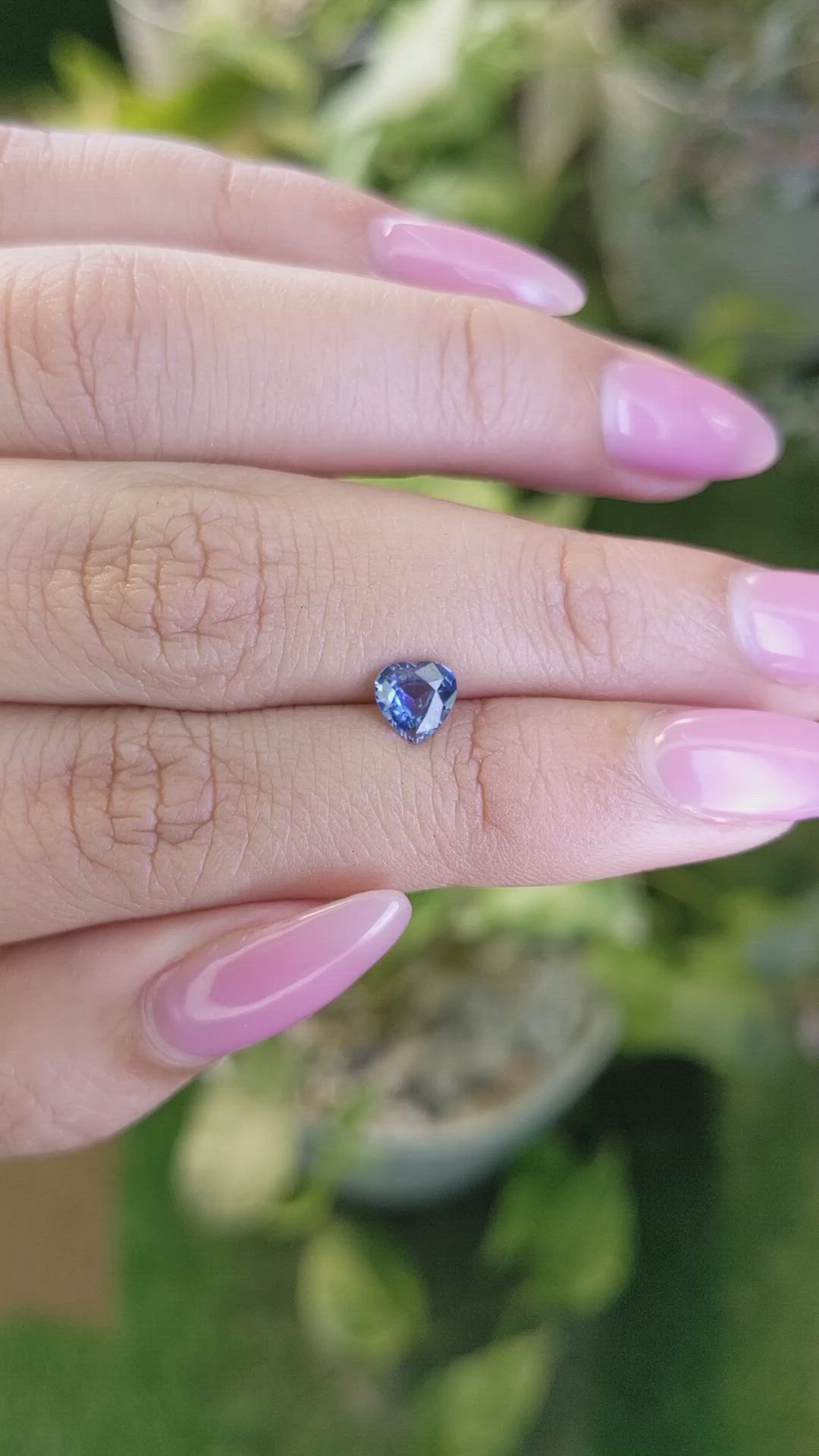 0.62 Ct. Blue Sapphire from Ceylon (Sri Lanka) Size Video