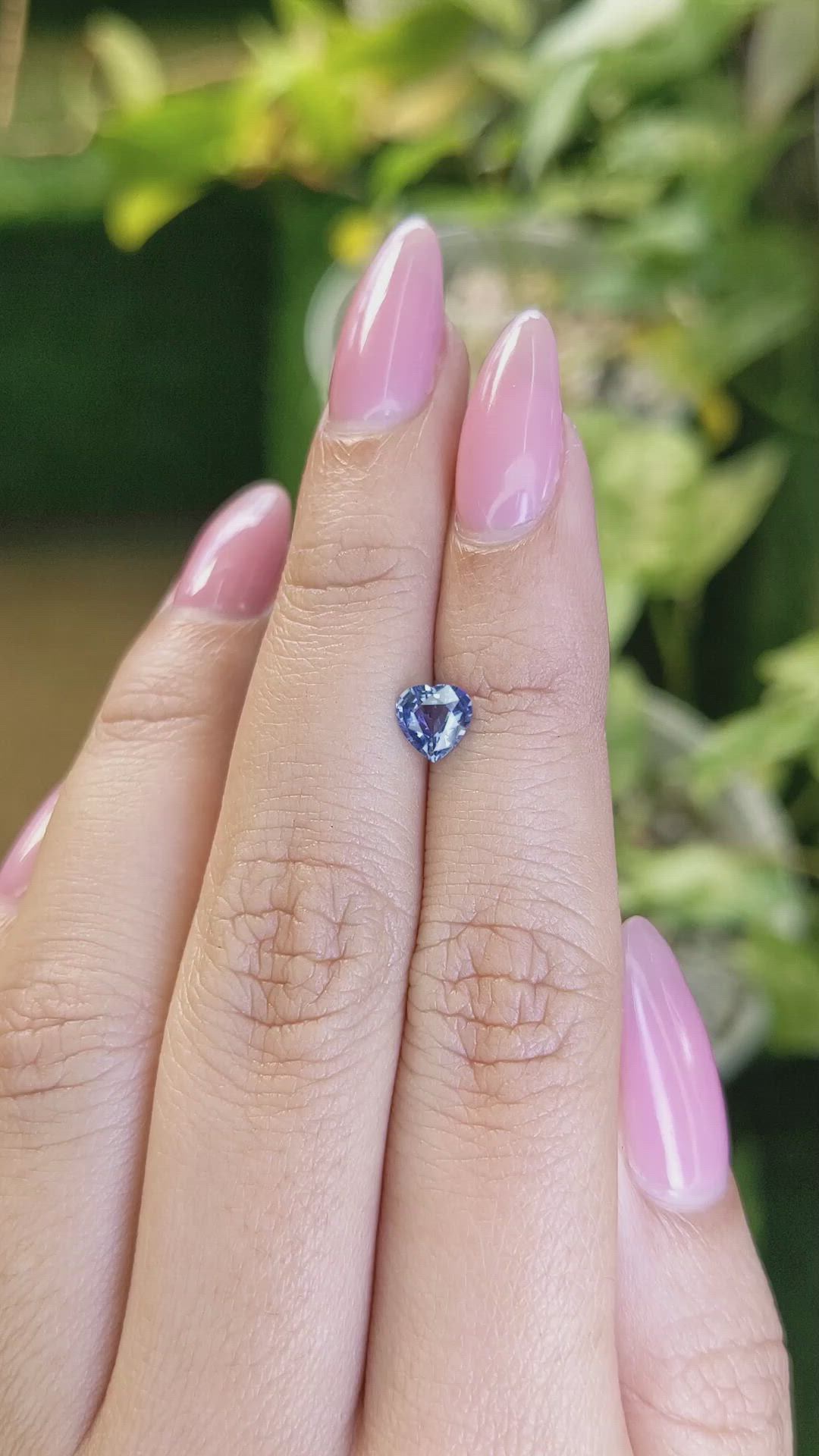 0.62 Ct. Blue Sapphire from Ceylon (Sri Lanka) Size Video