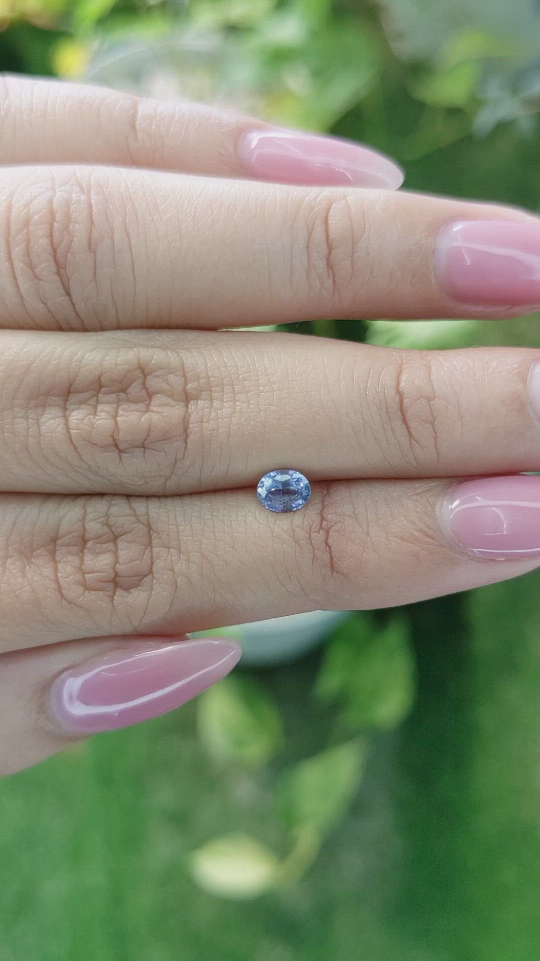 0.61 Ct. Blue Sapphire from Ceylon (Sri Lanka) Size Video