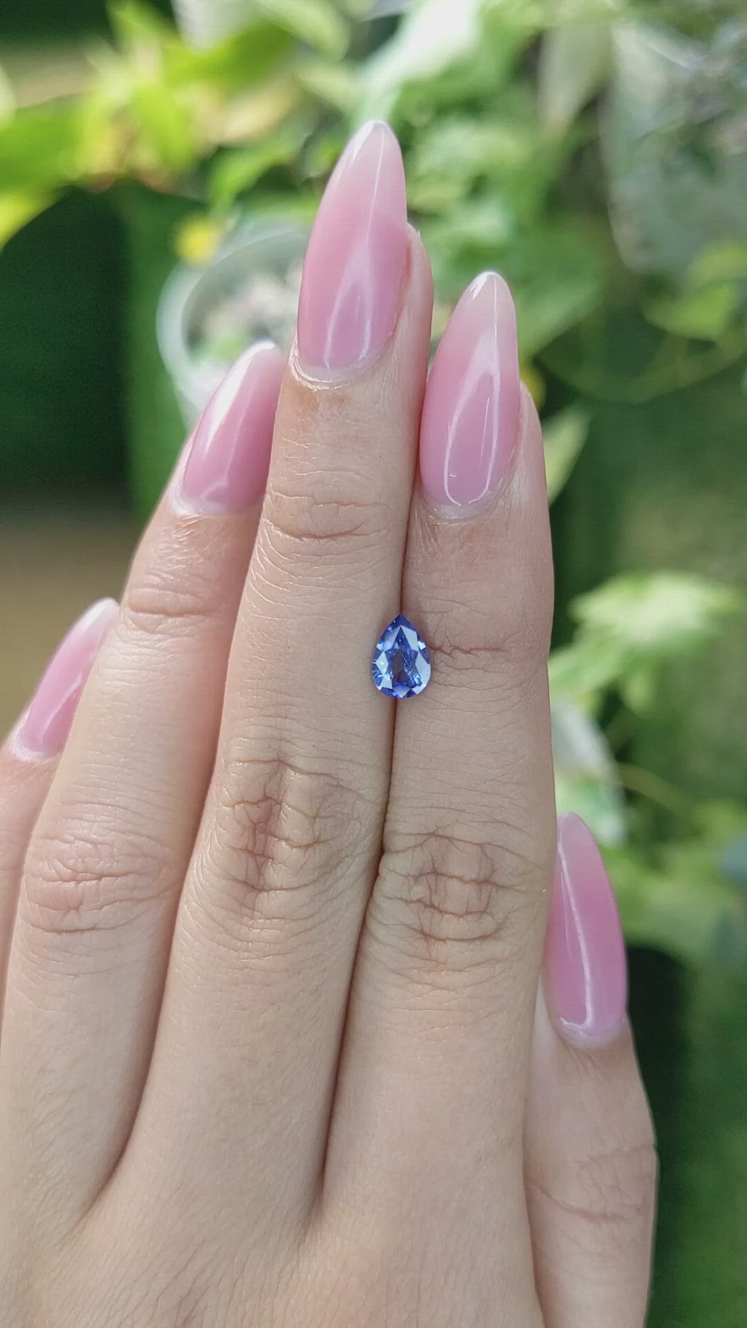 0.76 Ct. Blue Sapphire from Ceylon (Sri Lanka) Size Video