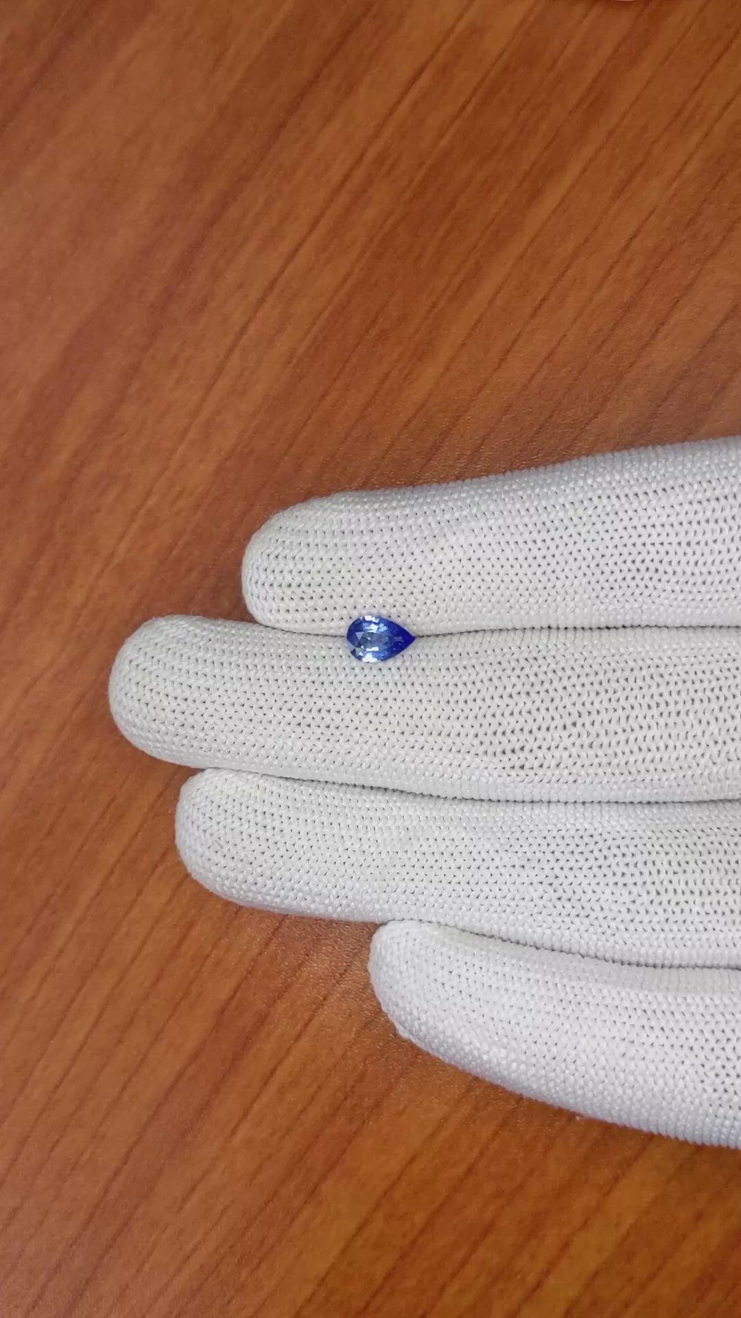 0.76 Ct. Blue Sapphire from Ceylon (Sri Lanka) Size Video