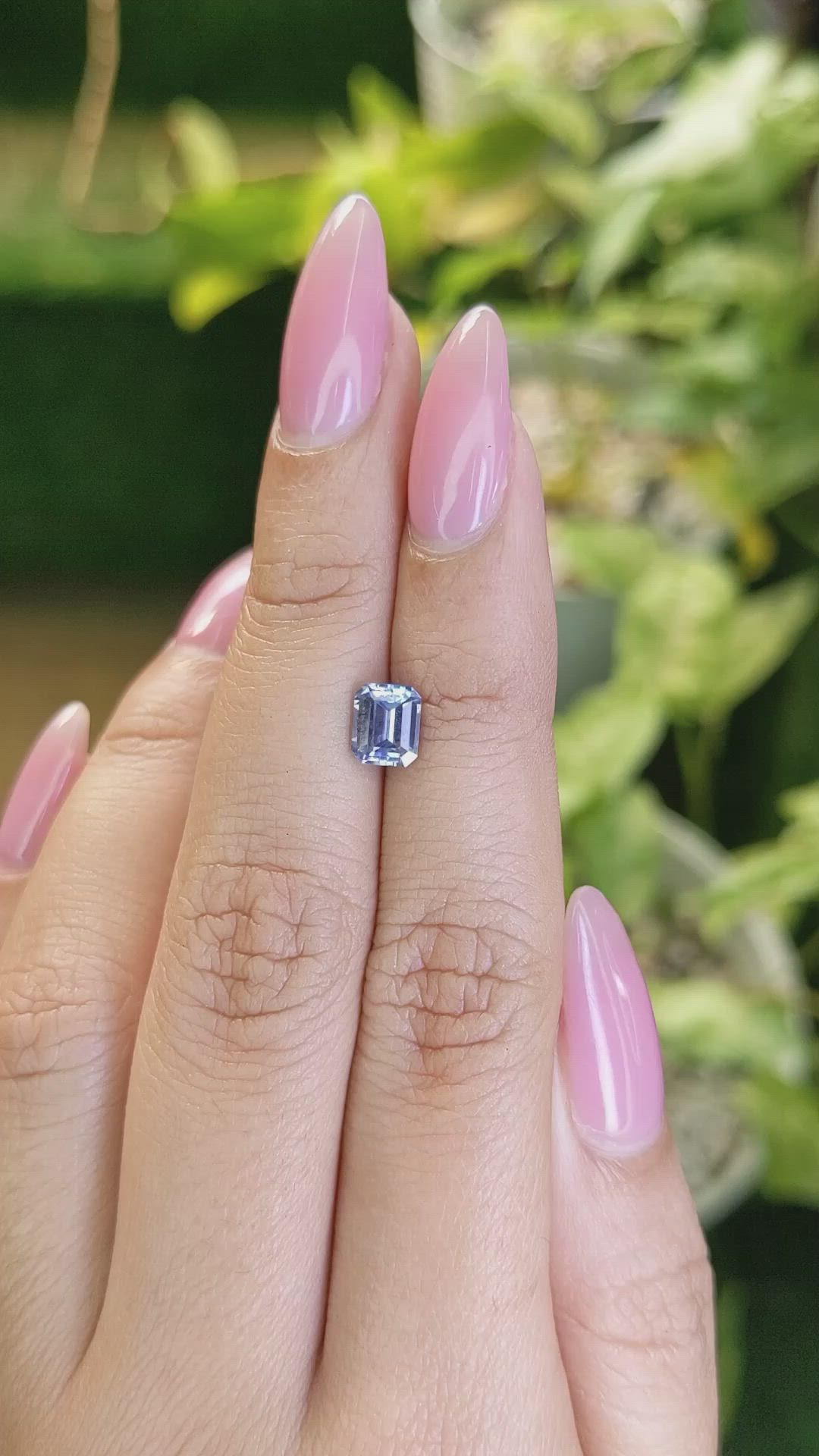 1.07 Ct. Blue Sapphire from Ceylon (Sri Lanka) Size Video