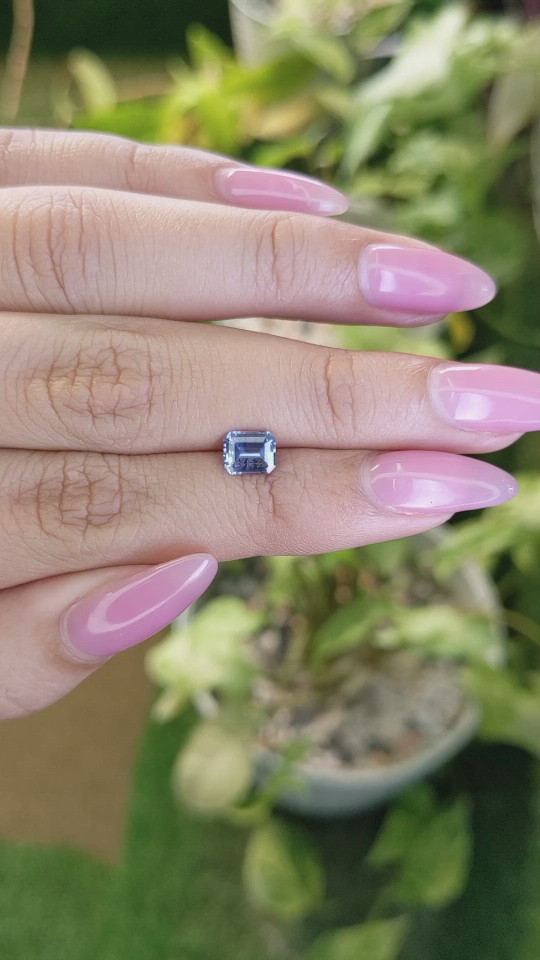 1.07 Ct. Blue Sapphire from Ceylon (Sri Lanka) Size Video