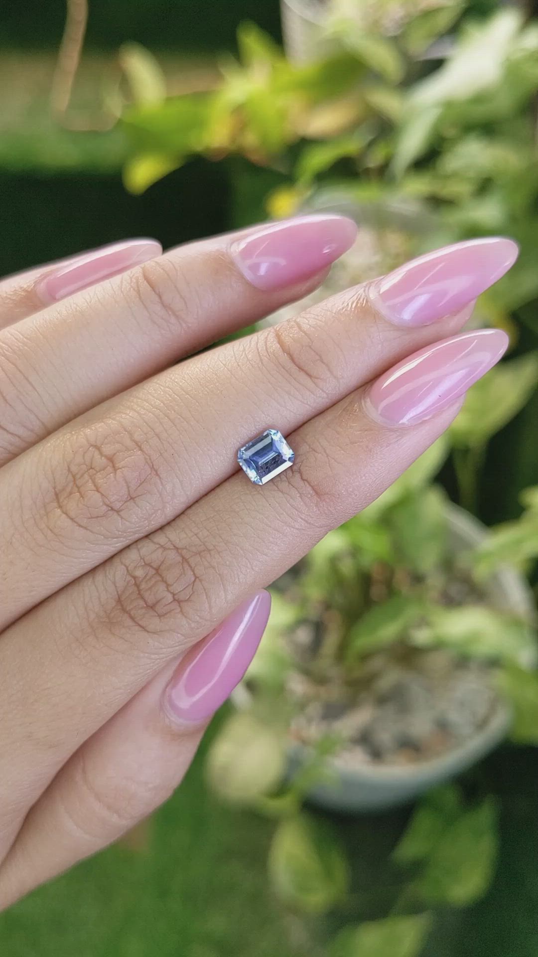 1.07 Ct. Blue Sapphire from Ceylon (Sri Lanka) Size Video