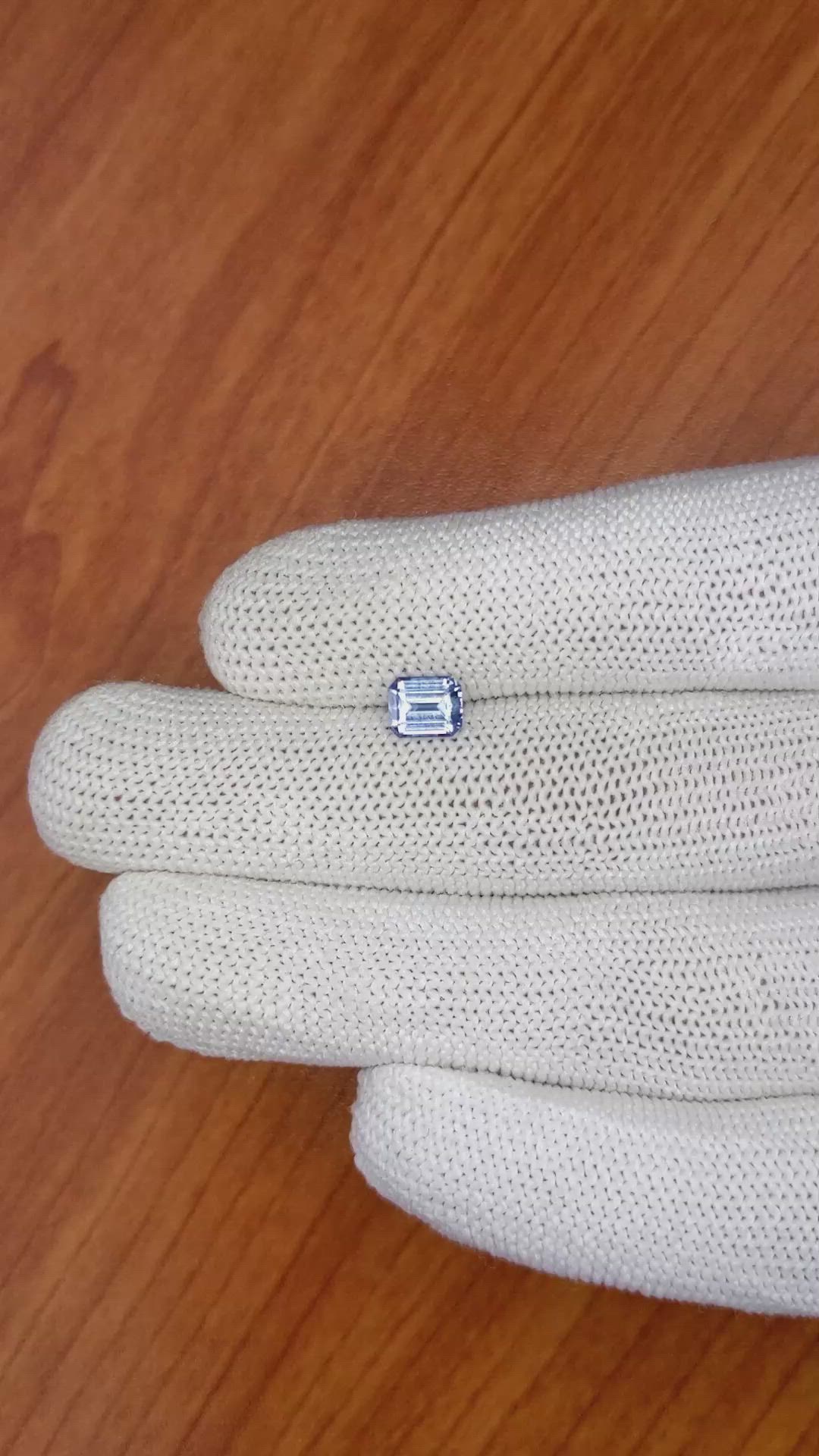 1.07 Ct. Blue Sapphire from Ceylon (Sri Lanka) Size Video