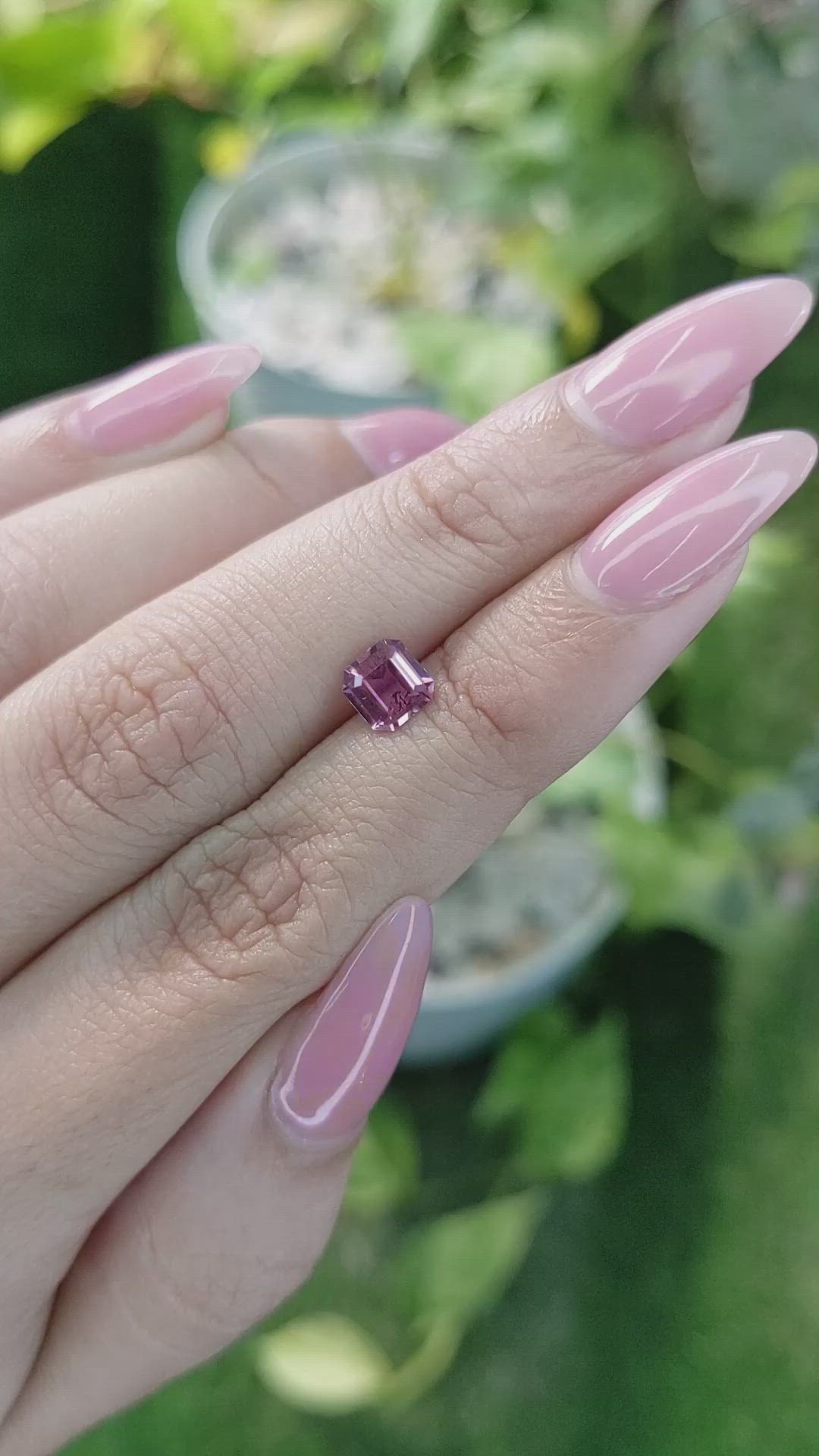 0.92 Ct. Pink Sapphire from Ceylon (Sri Lanka) Size Video