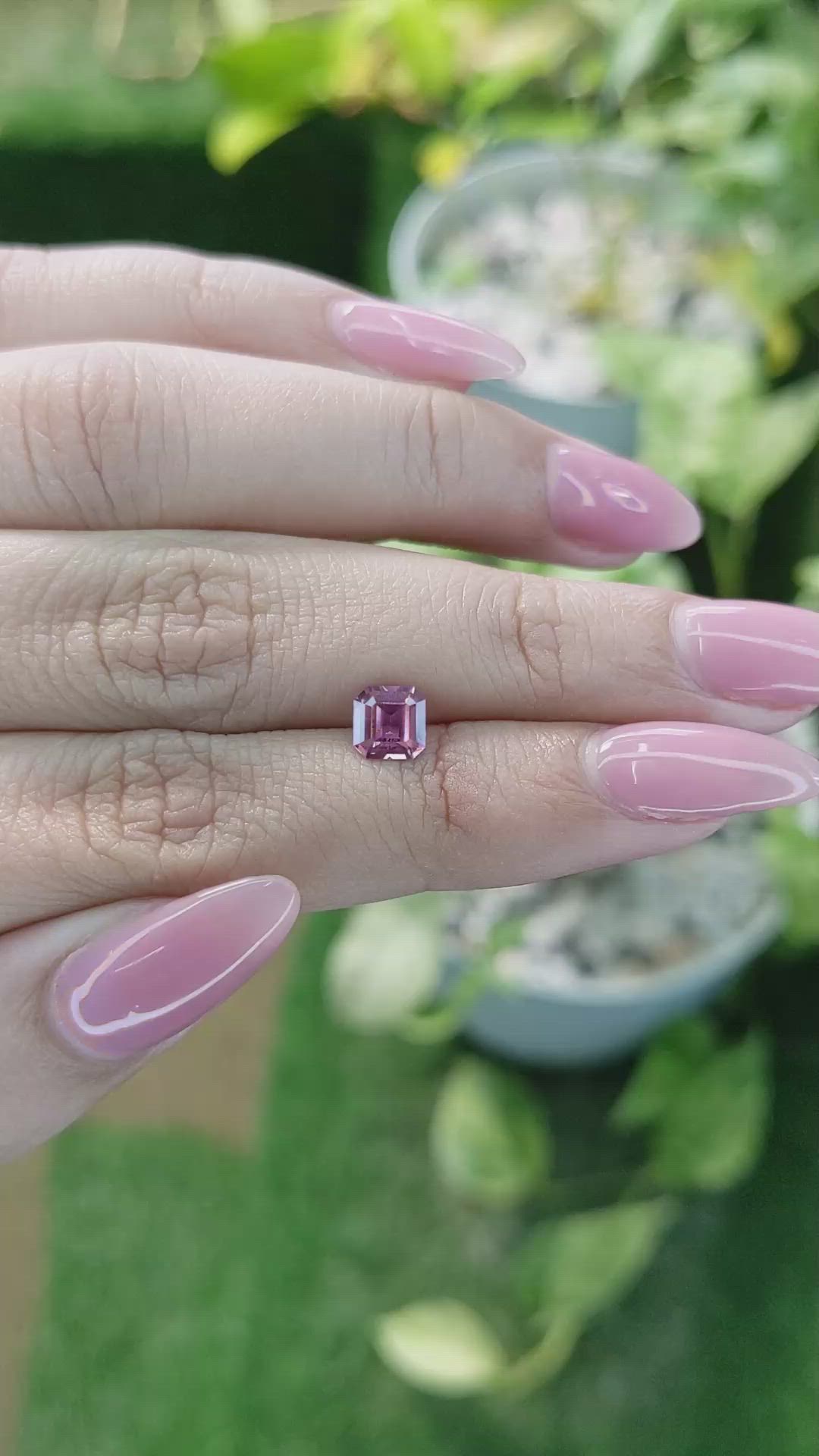 0.92 Ct. Pink Sapphire from Ceylon (Sri Lanka) Size Video