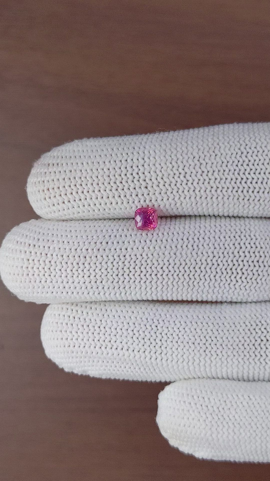 0.68 Ct. Pink Sapphire from Ceylon (Sri Lanka) Size Video