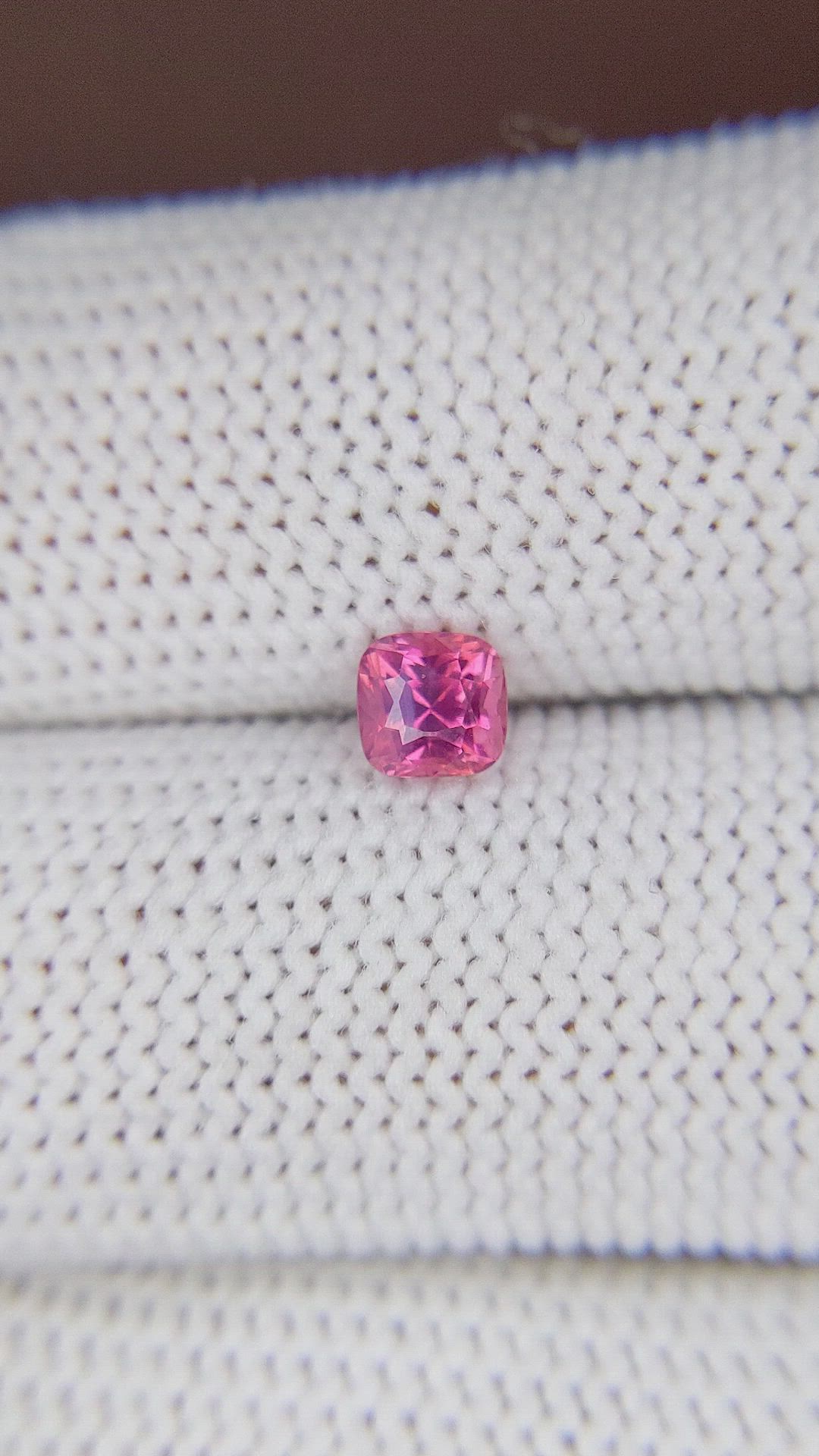 0.68 Ct. Pink Sapphire from Ceylon (Sri Lanka) Size Video