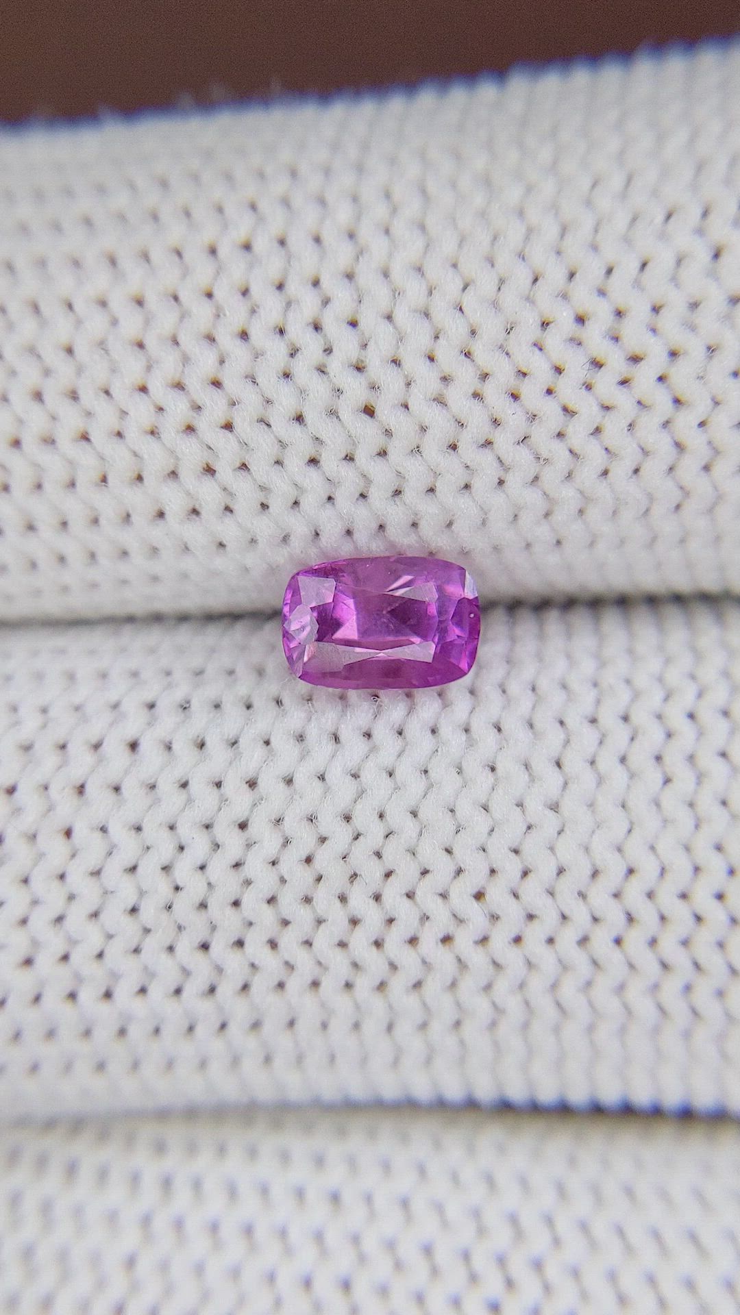 1.05 Ct. Pink Sapphire from Ceylon (Sri Lanka) Size Video