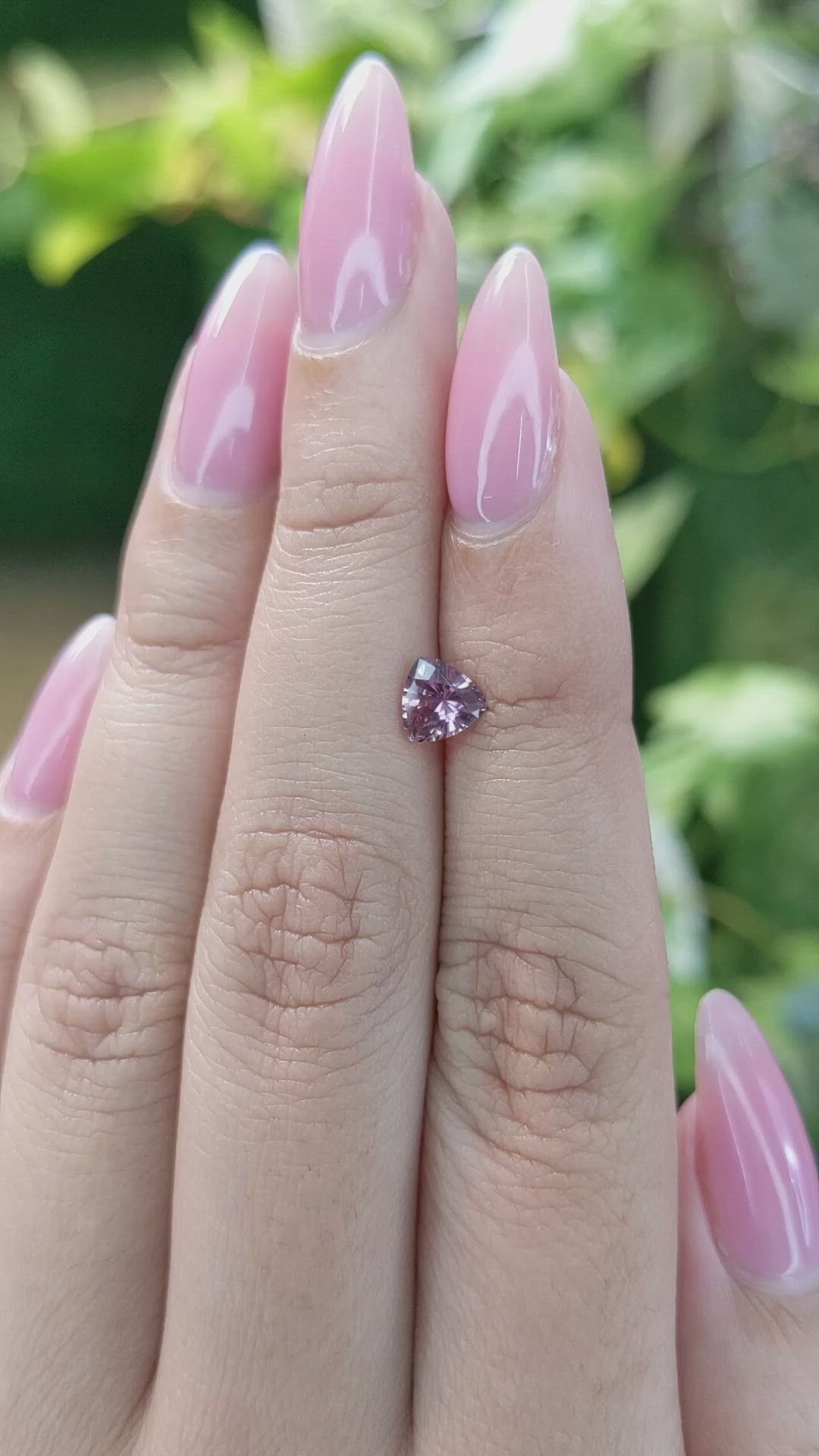 0.70 Ct. Pinkish Brown Sapphire from Ceylon (Sri Lanka) Size Video