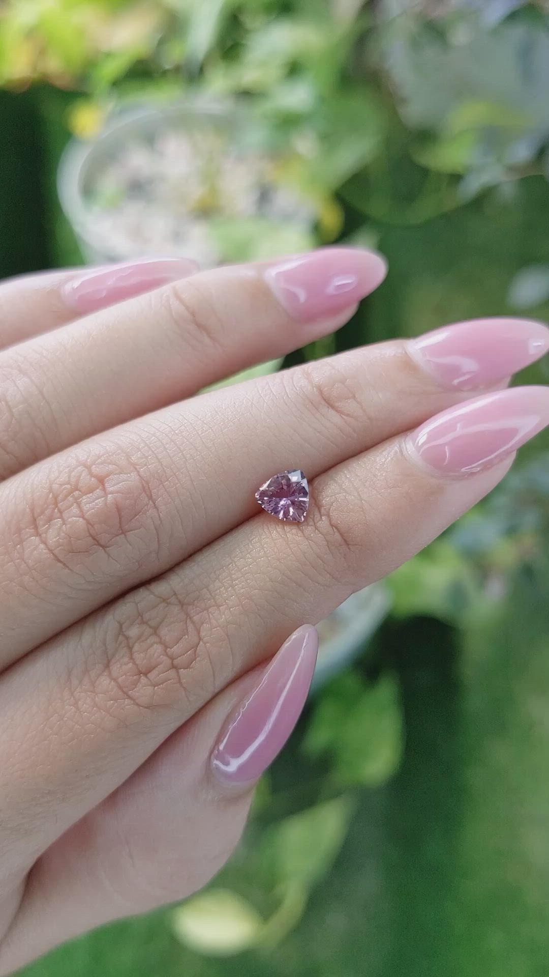 0.70 Ct. Pinkish Brown Sapphire from Ceylon (Sri Lanka) Size Video