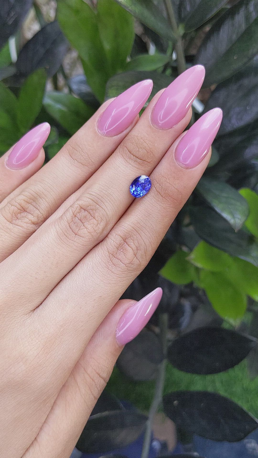 2.00 Ct. Blue Sapphire from Ceylon (Sri Lanka) Size Video
