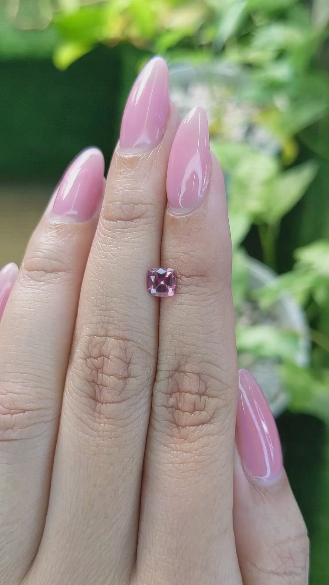 0.69 Ct. Pinkish Brown Sapphire from Ceylon (Sri Lanka) Size Video