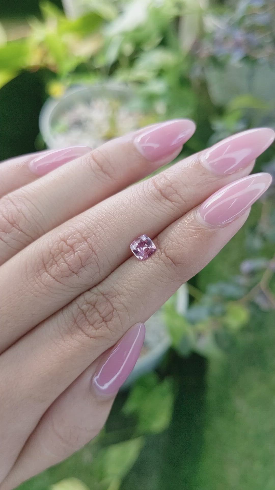 0.70 Ct. Pink Sapphire from Ceylon (Sri Lanka) Size Video