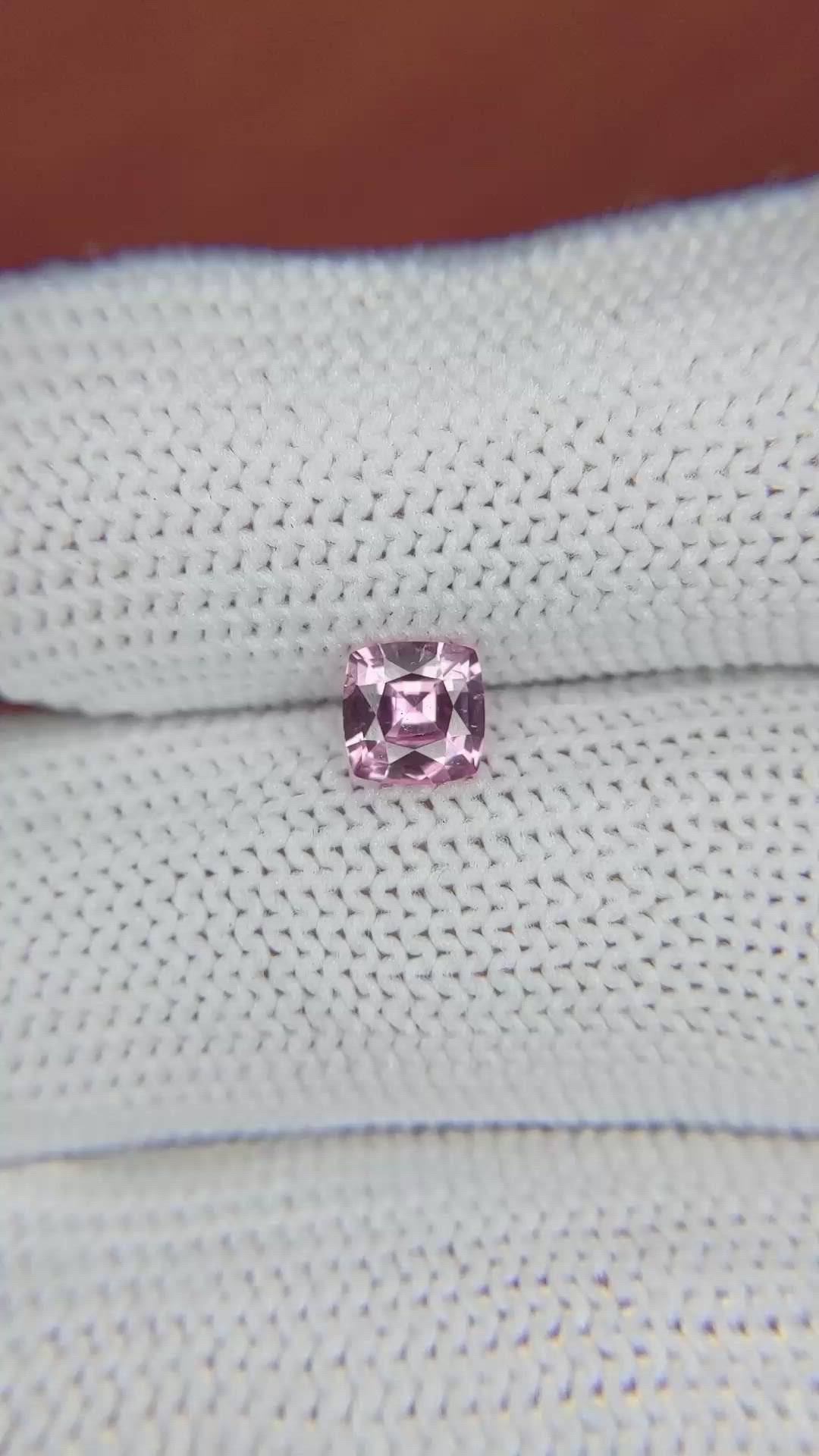 0.70 Ct. Pink Sapphire from Ceylon (Sri Lanka) Size Video