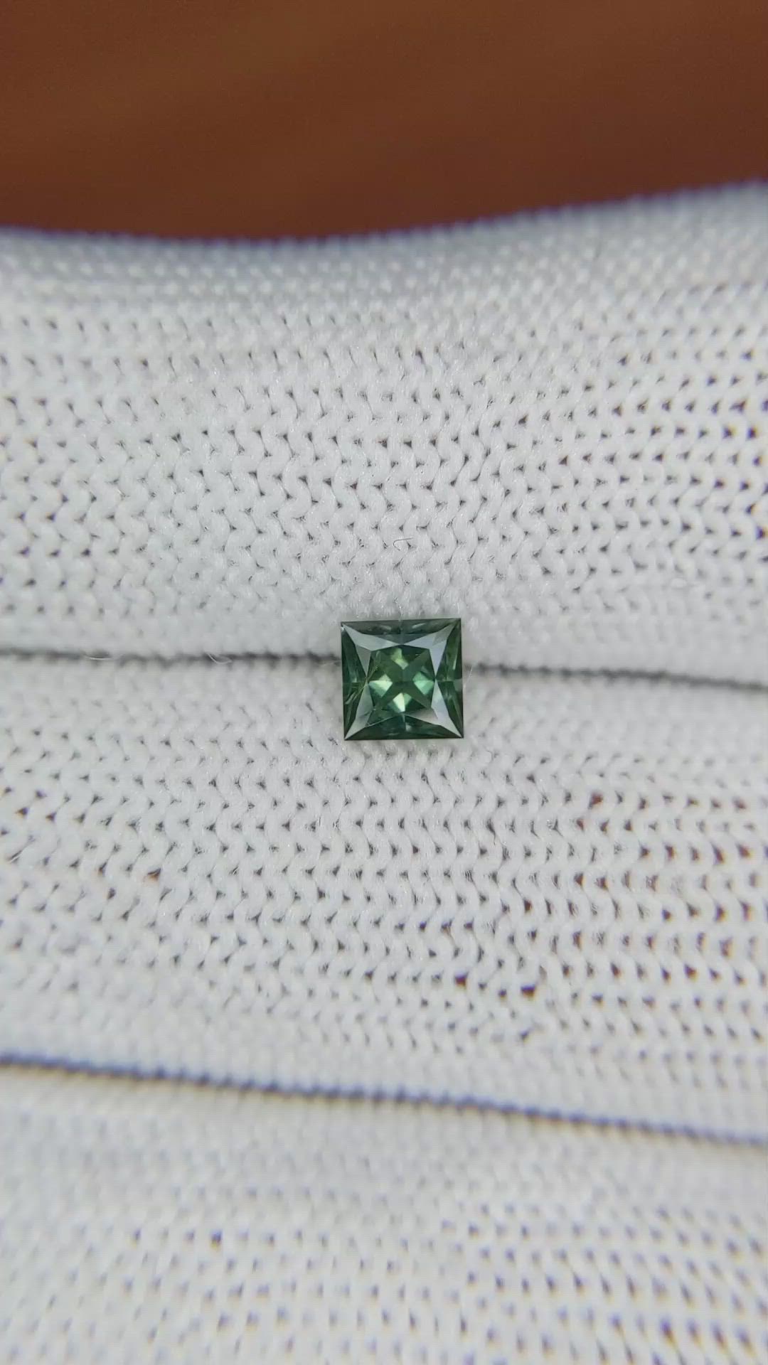 0.60 Ct. Green Sapphire from Ceylon (Sri Lanka) Size Video