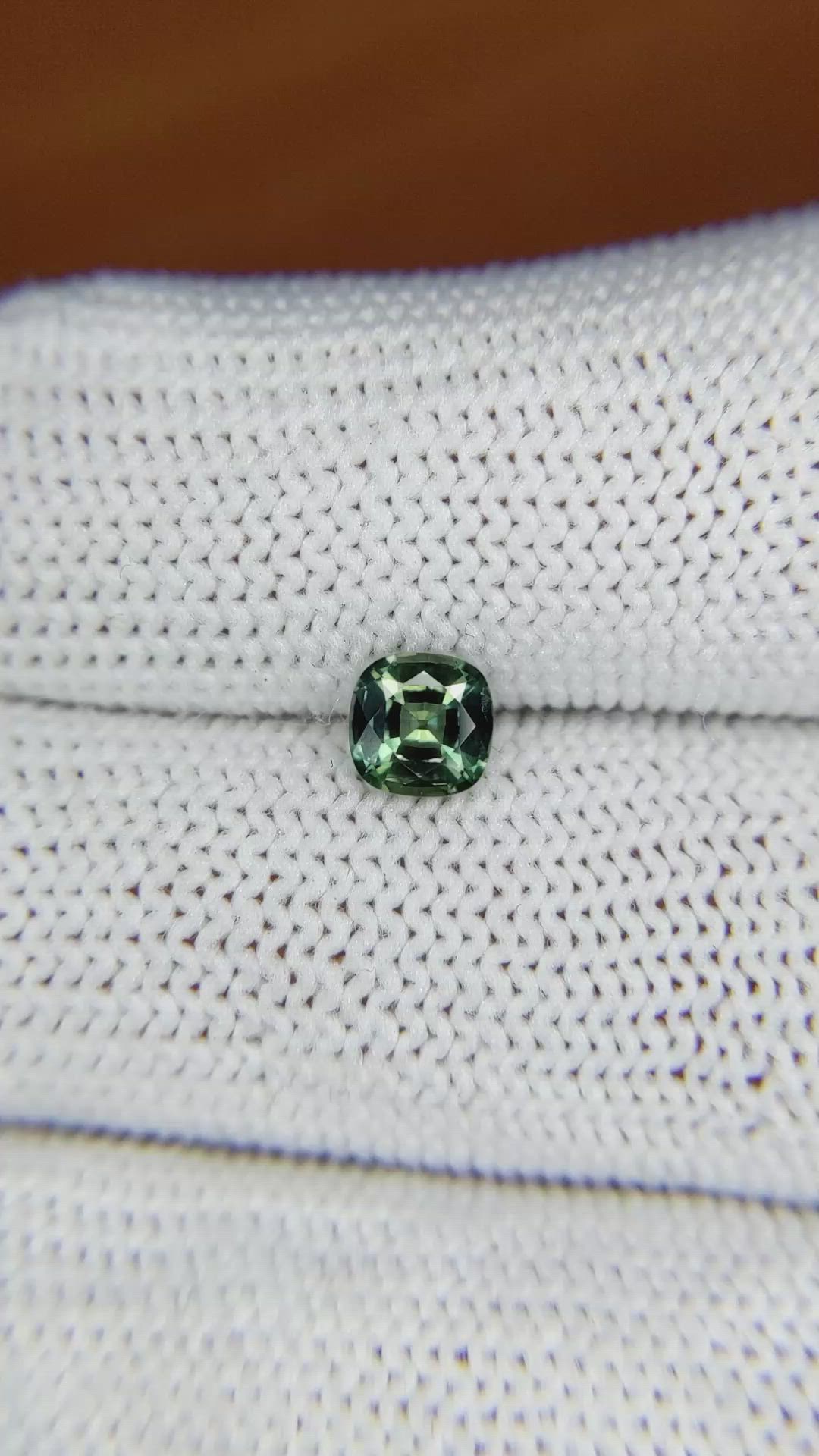 0.69 Ct. Green Sapphire from Ceylon (Sri Lanka) Size Video