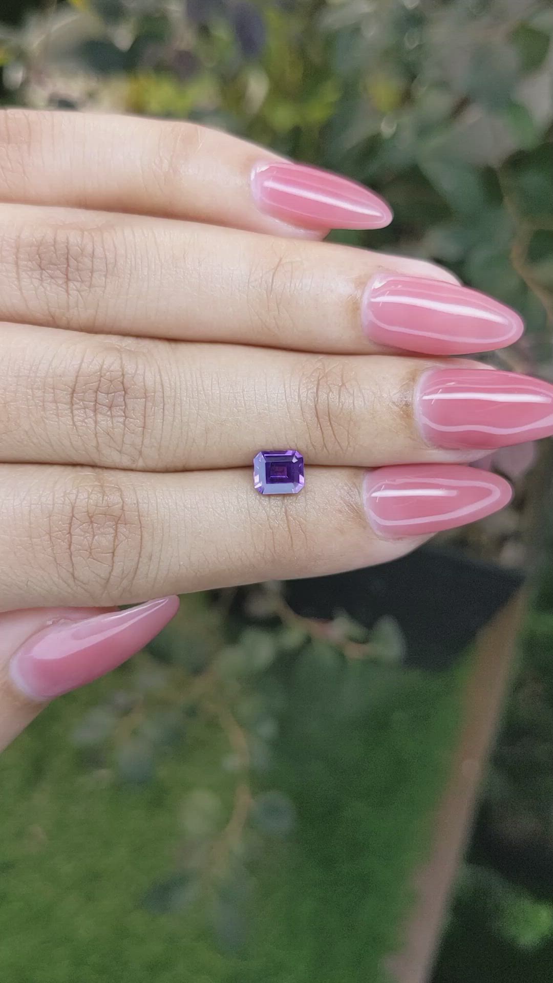 0.92 Ct. Color Change Sapphire from Ceylon (Sri Lanka) Size Video