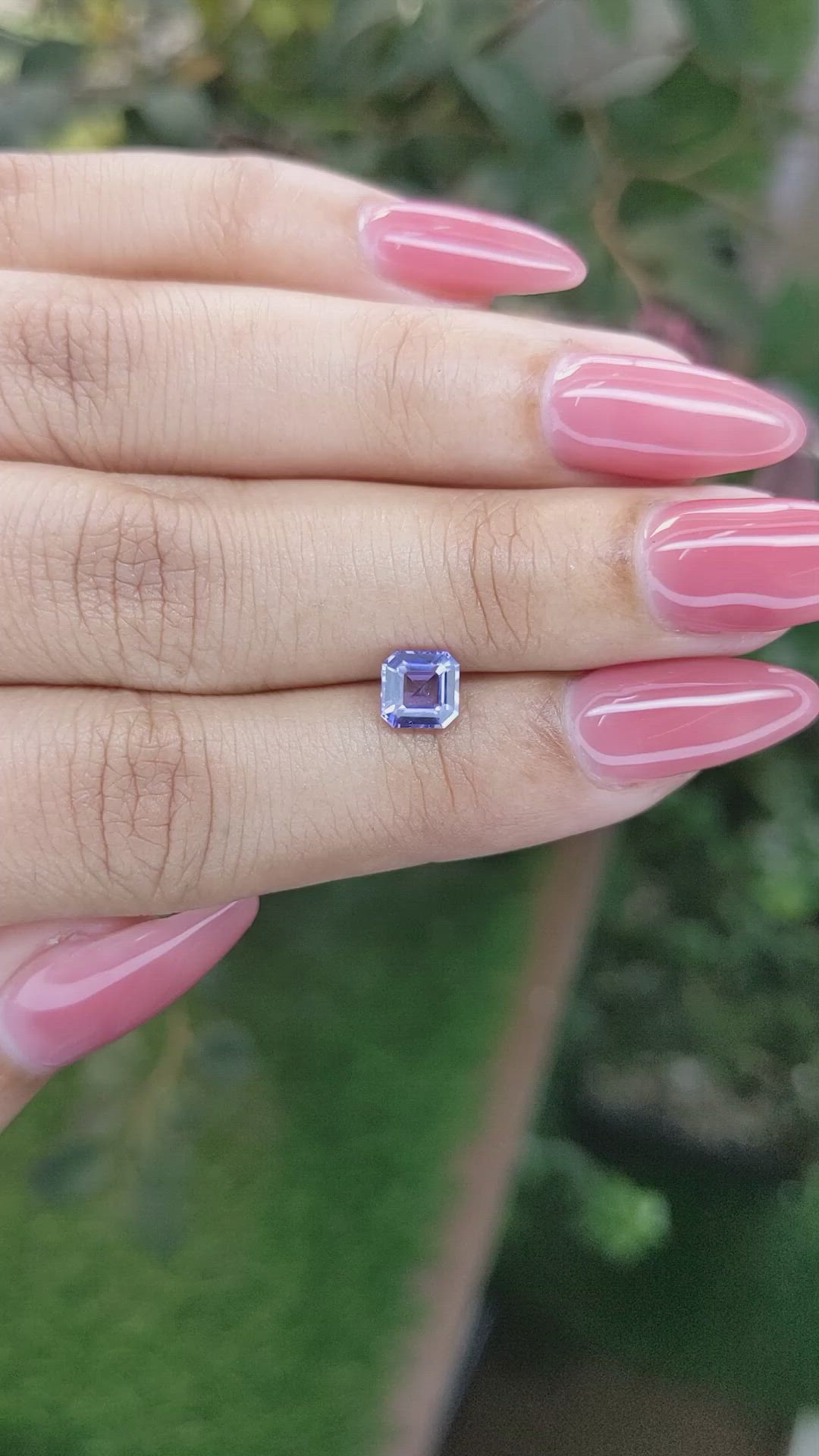 1.06 Ct. Purple Sapphire from Ceylon (Sri Lanka) Size Video