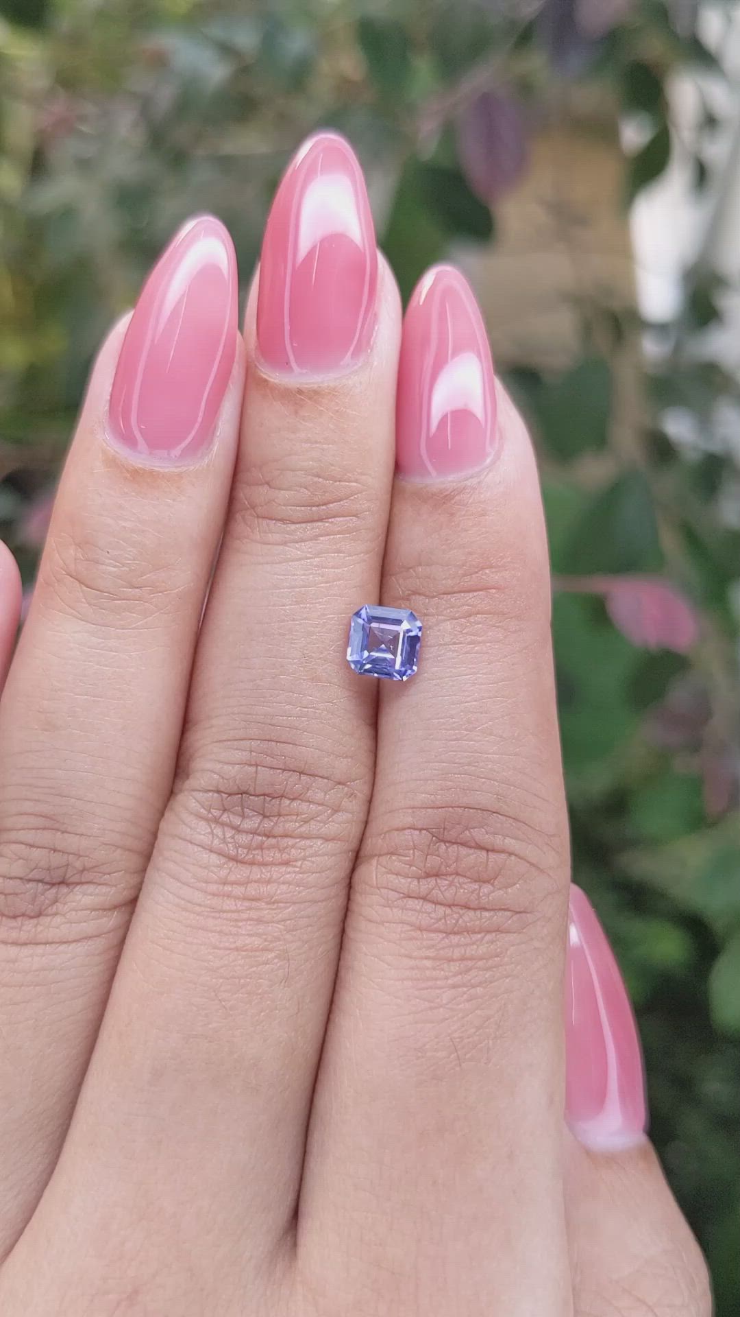 1.06 Ct. Purple Sapphire from Ceylon (Sri Lanka) Size Video