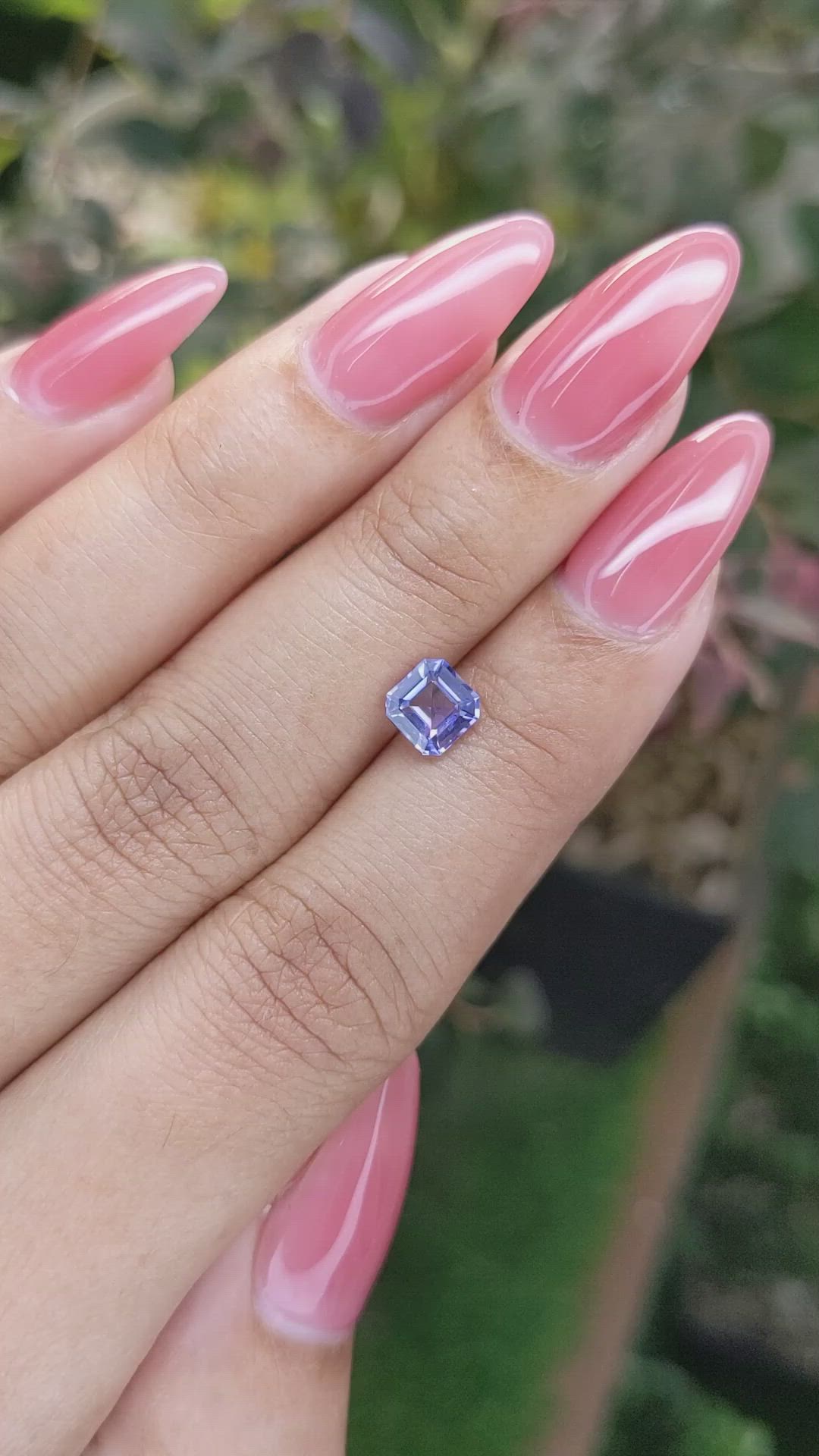 1.06 Ct. Purple Sapphire from Ceylon (Sri Lanka) Size Video
