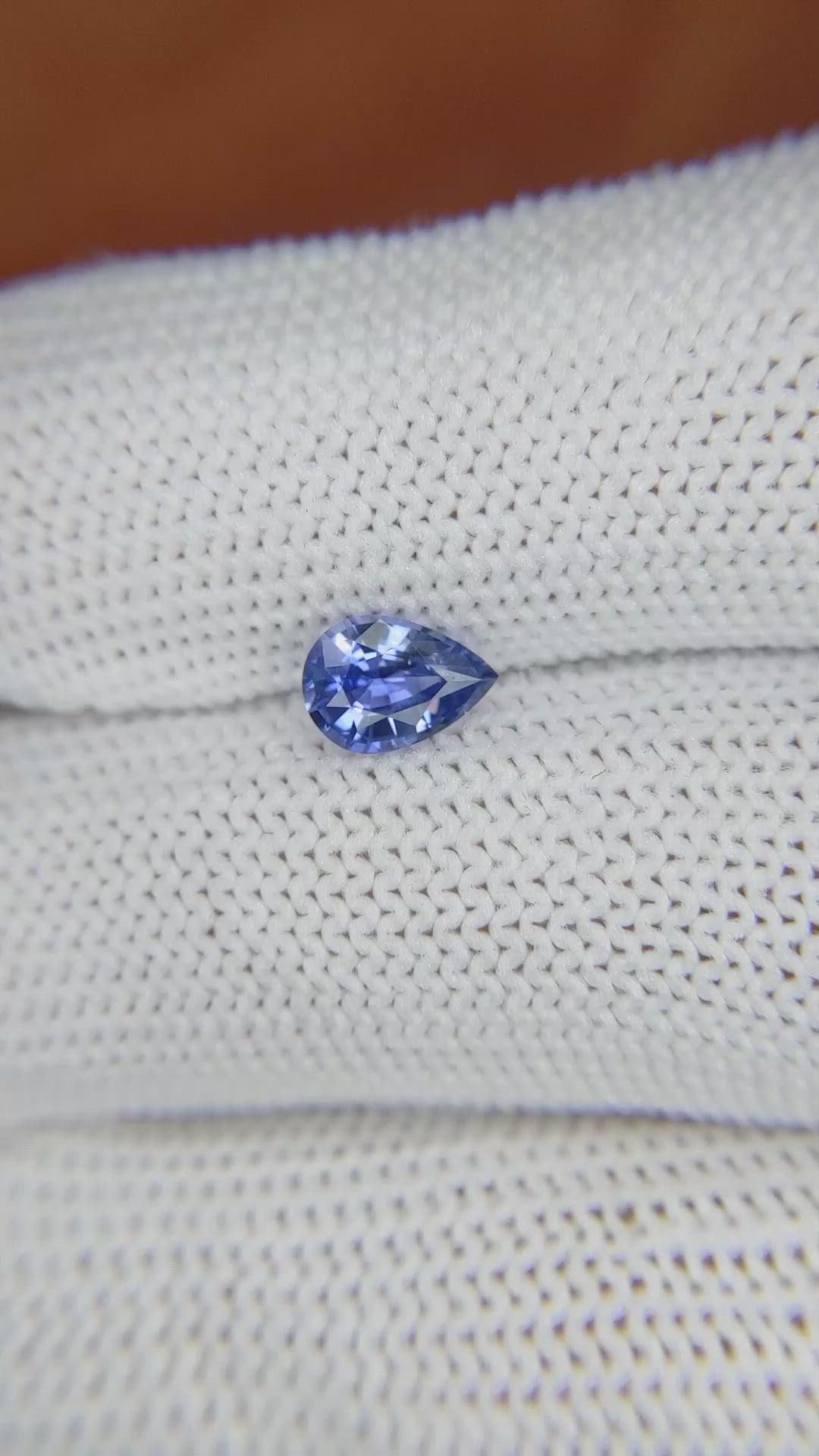 0.81 Ct. Blue Sapphire from Ceylon (Sri Lanka) Size Video