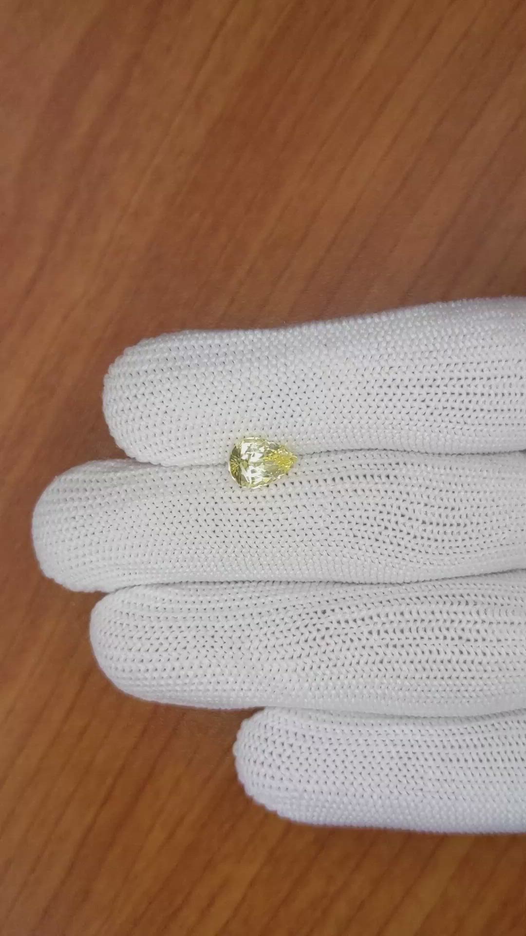 1.92 Ct. Yellow Sapphire from Ceylon (Sri Lanka) Size Video