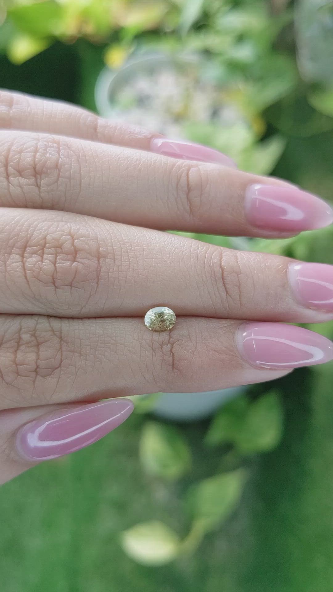 0.55 Ct. Yellow Sapphire from Ceylon (Sri Lanka) Size Video