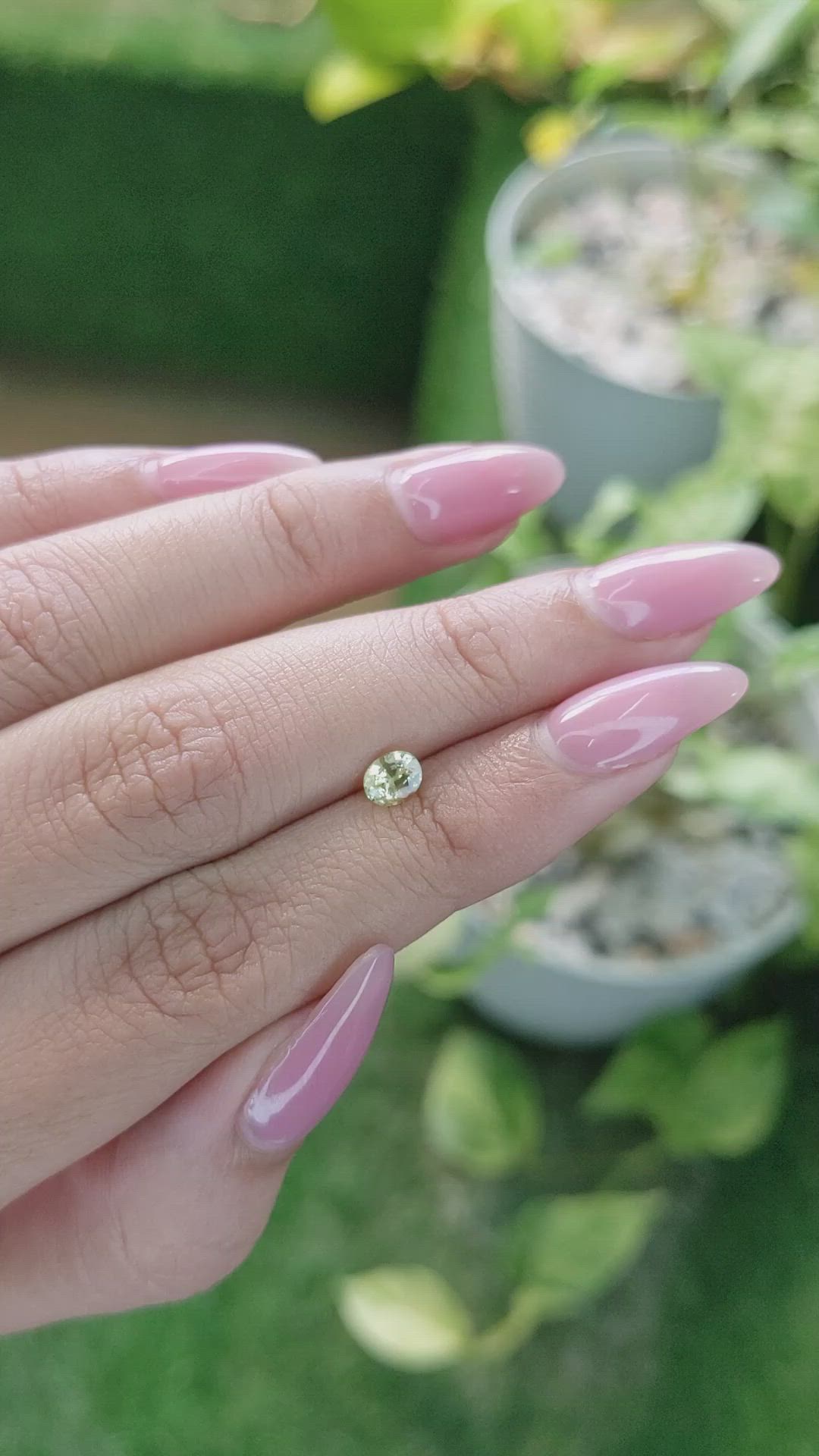0.55 Ct. Yellow Sapphire from Ceylon (Sri Lanka) Size Video