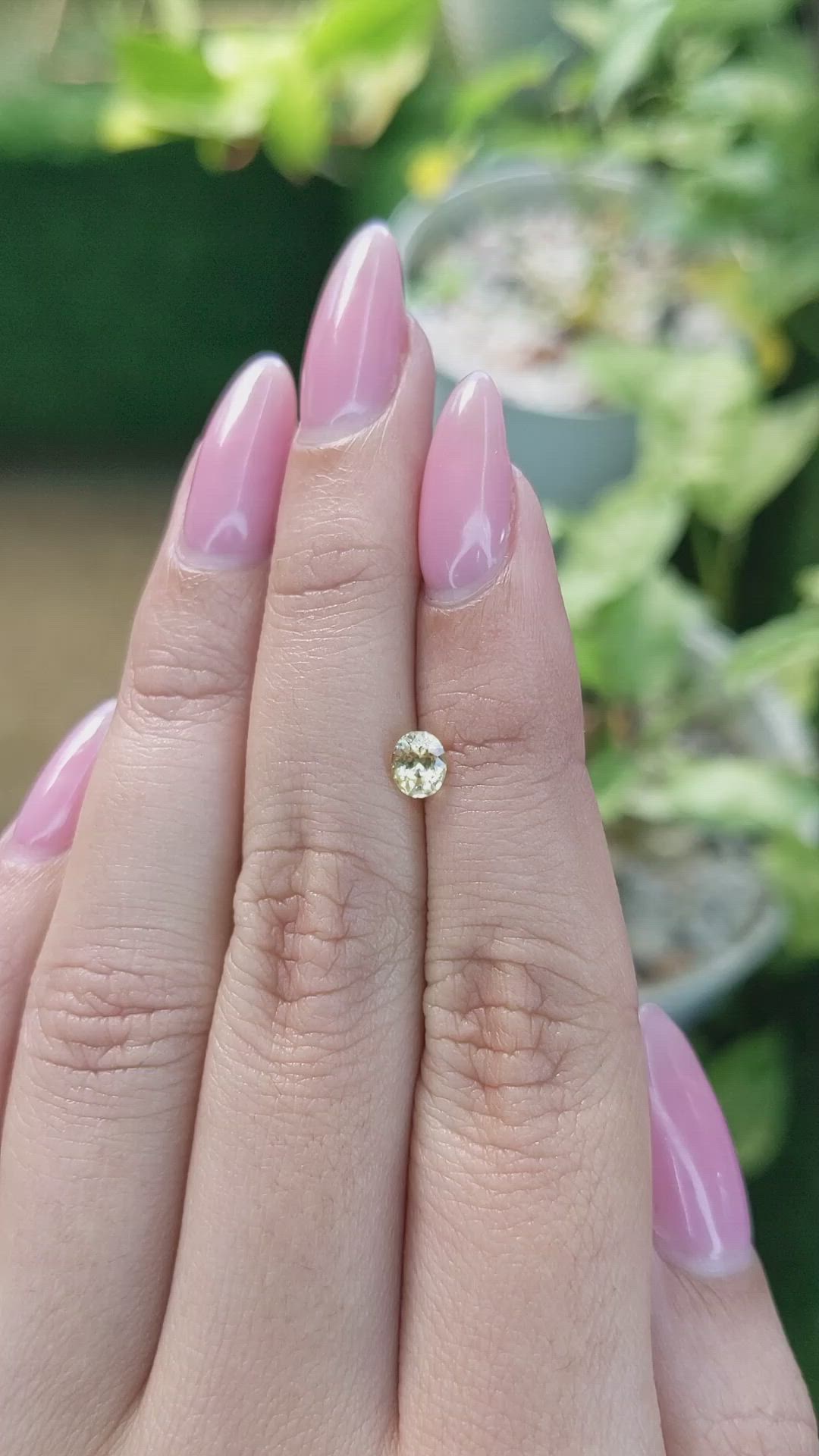 0.55 Ct. Yellow Sapphire from Ceylon (Sri Lanka) Size Video