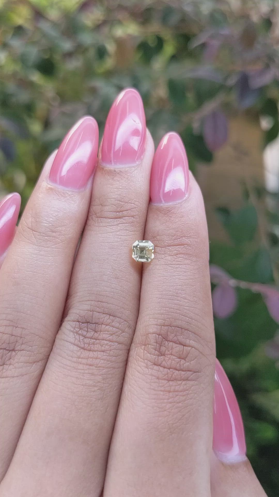 0.57 Ct. Yellow Sapphire from Ceylon (Sri Lanka) Size Video