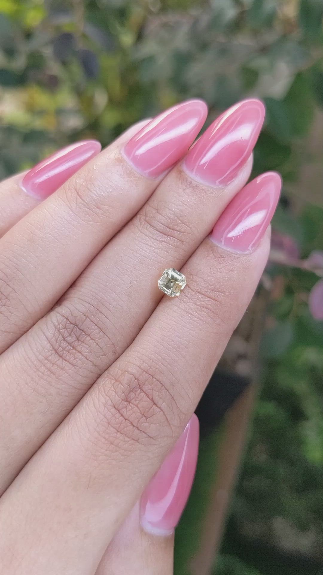 0.57 Ct. Yellow Sapphire from Ceylon (Sri Lanka) Size Video