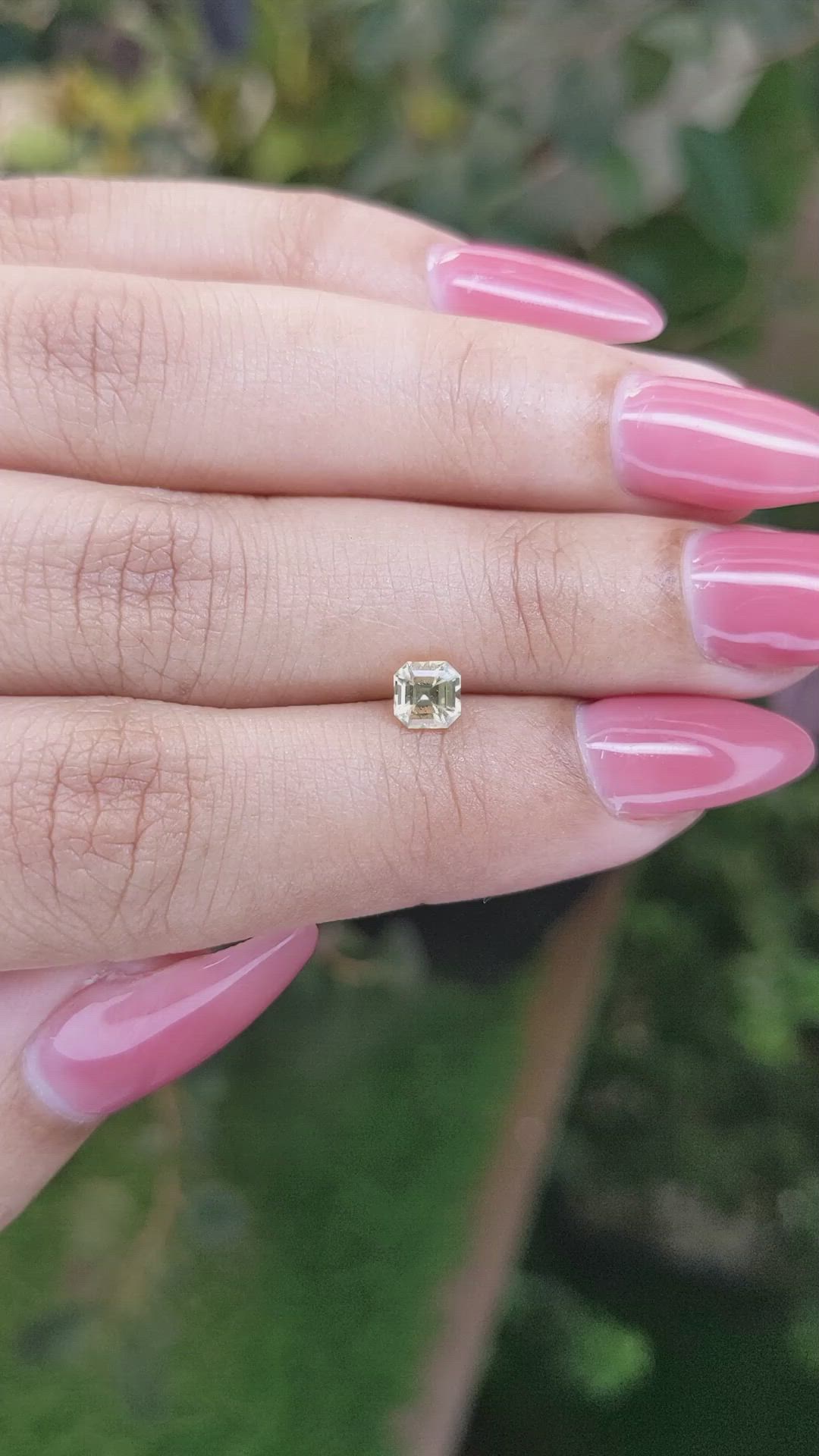 0.57 Ct. Yellow Sapphire from Ceylon (Sri Lanka) Size Video